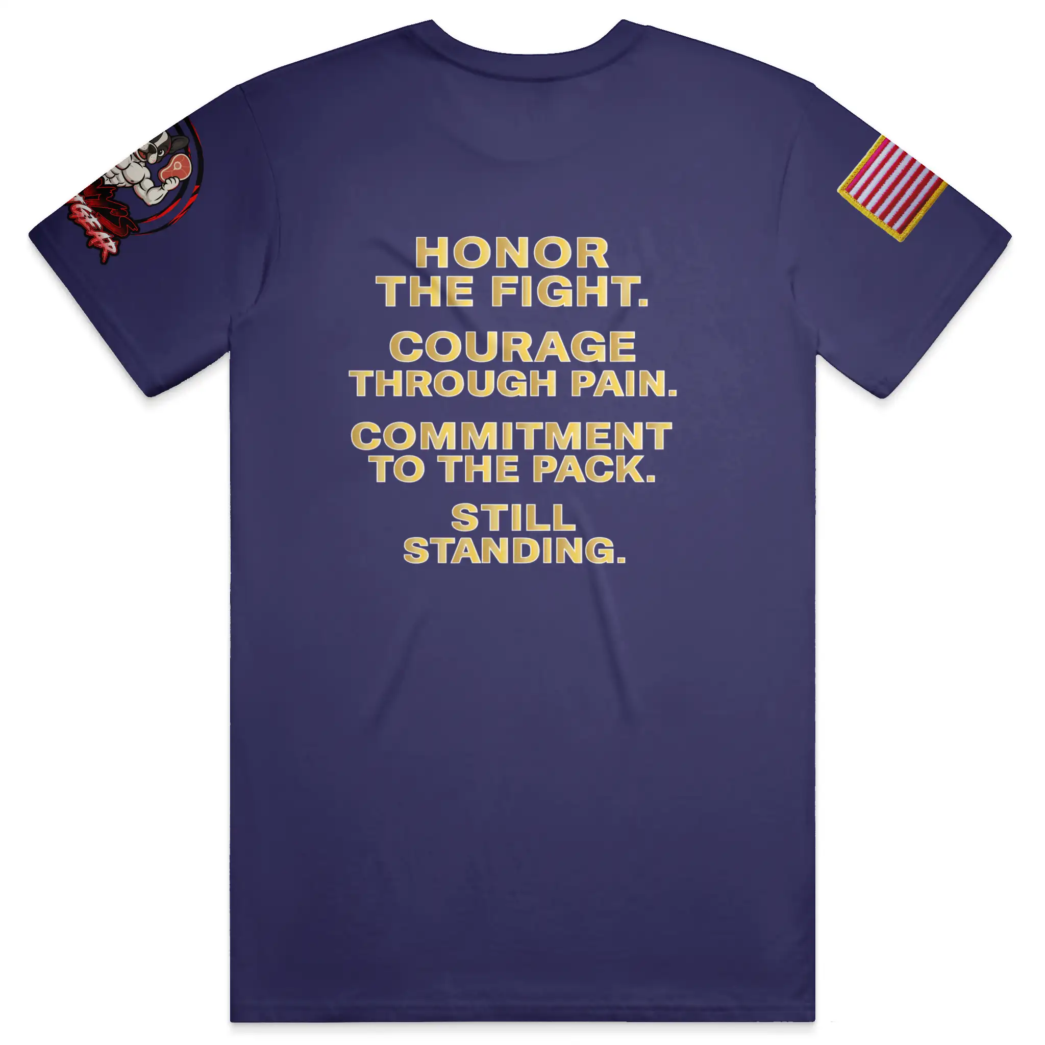 Manny's GritGear Navy Pride T Shirt