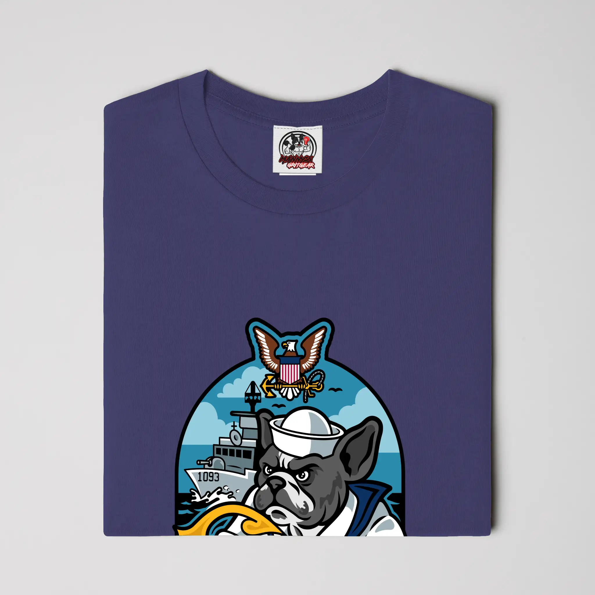 Manny's GritGear Navy Pride T Shirt