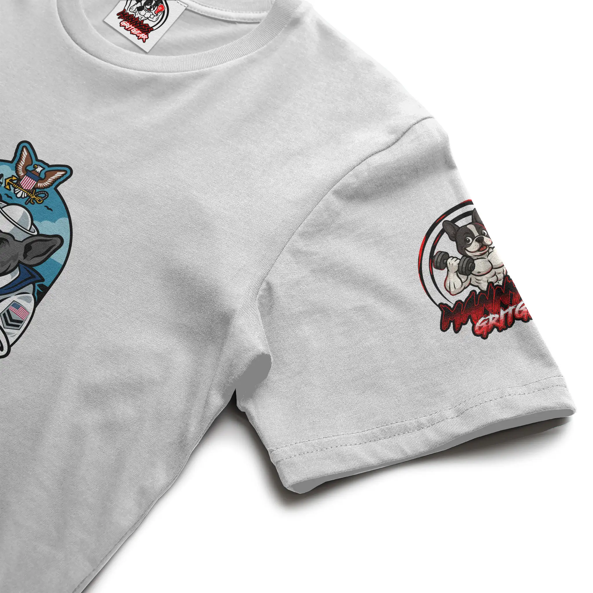 Manny's GritGear Navy Pride T Shirt