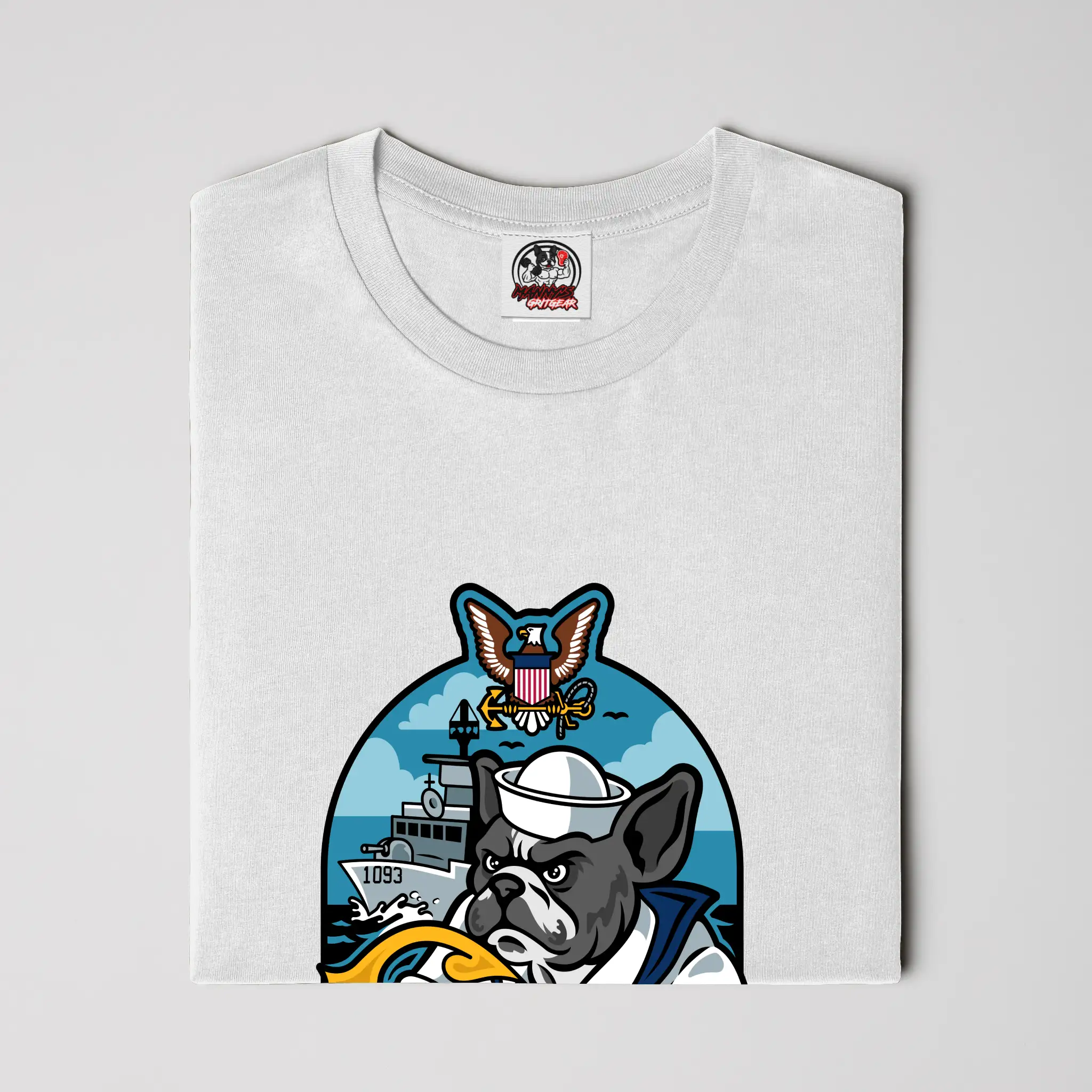 Manny's GritGear Navy Pride T Shirt
