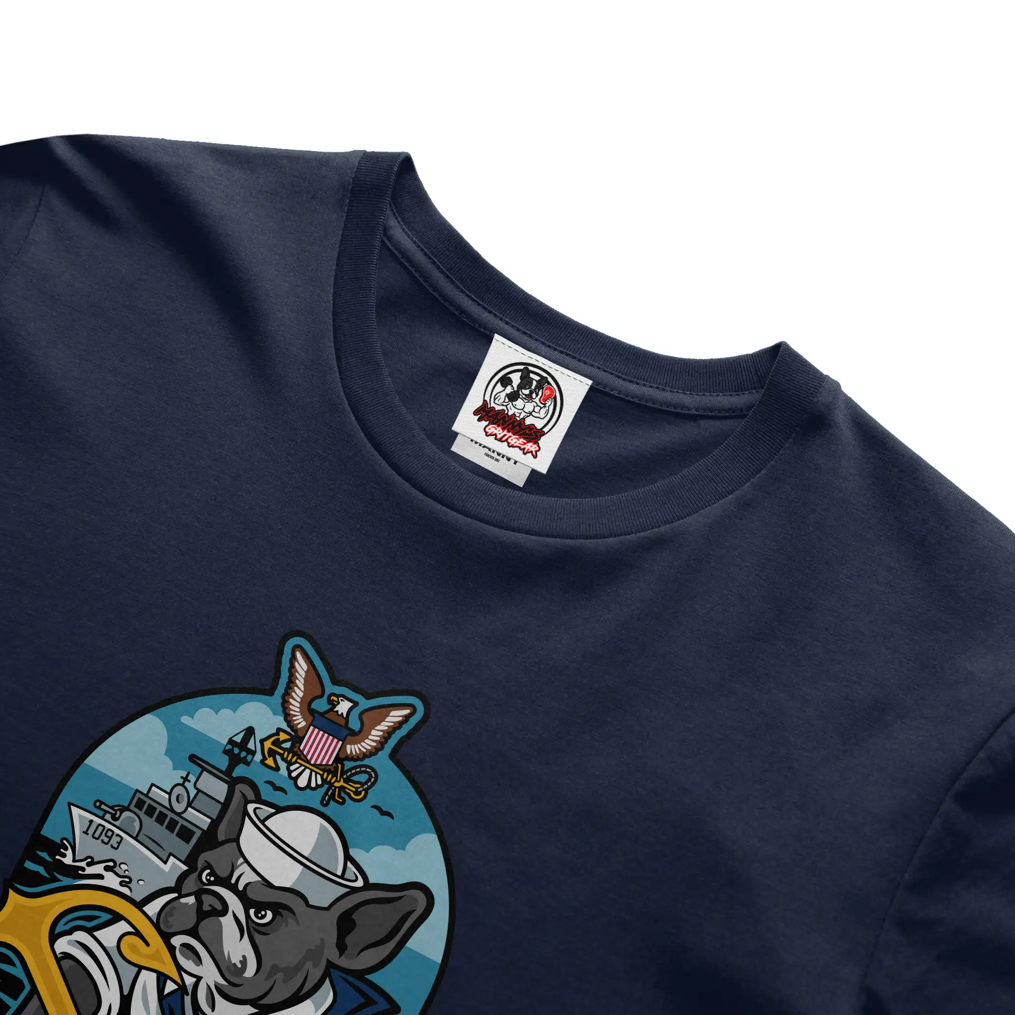 Manny's GritGear Navy Pride T Shirt