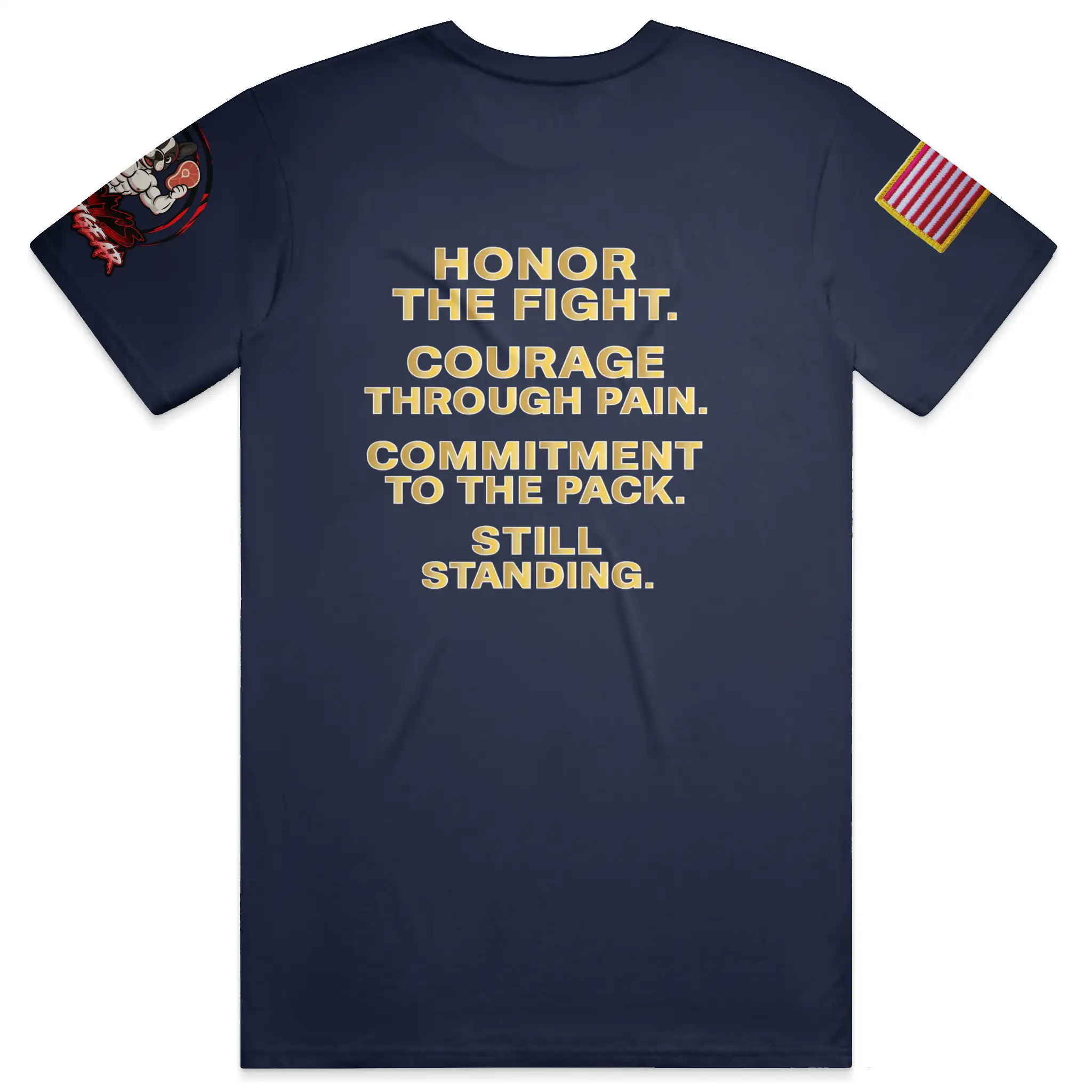 Manny's GritGear Navy Pride T Shirt