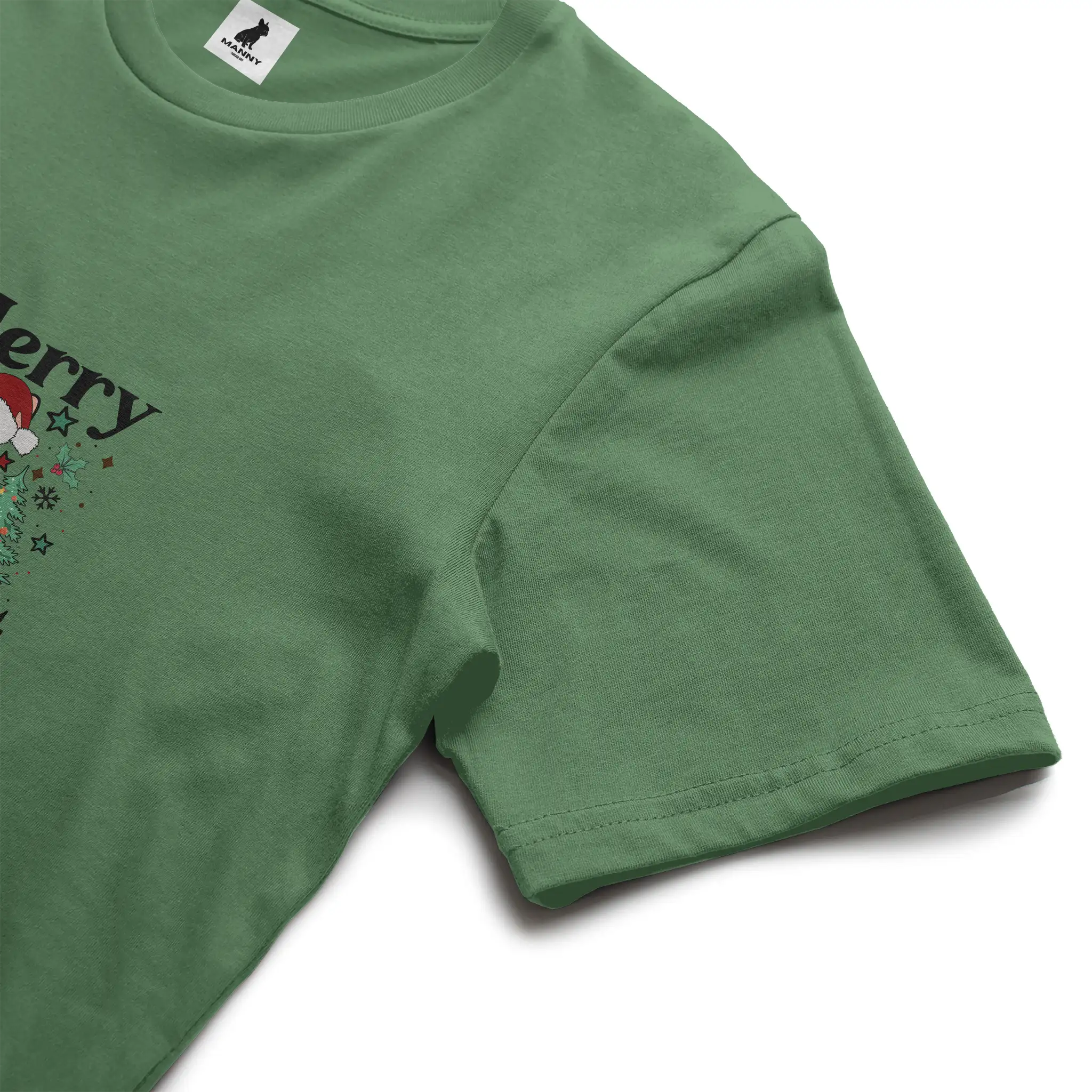 Merry and Bright Frenchie Christmas T Shirt