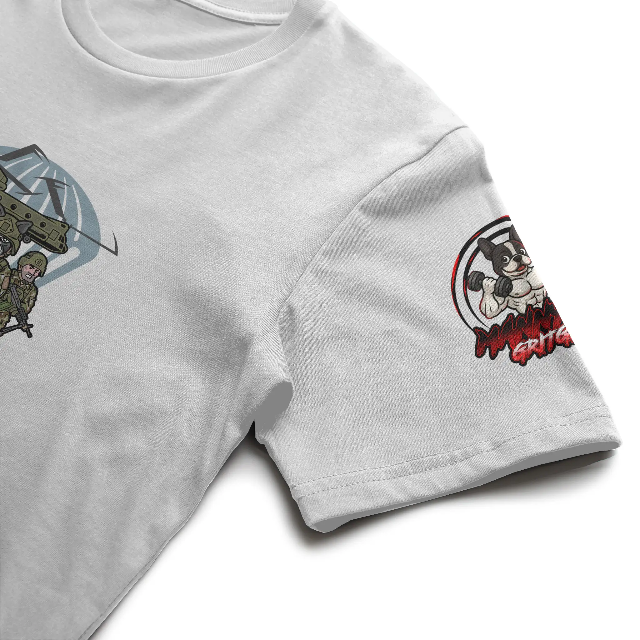 Army Airborne Bulldog Tee – “ALL THE WAY!”