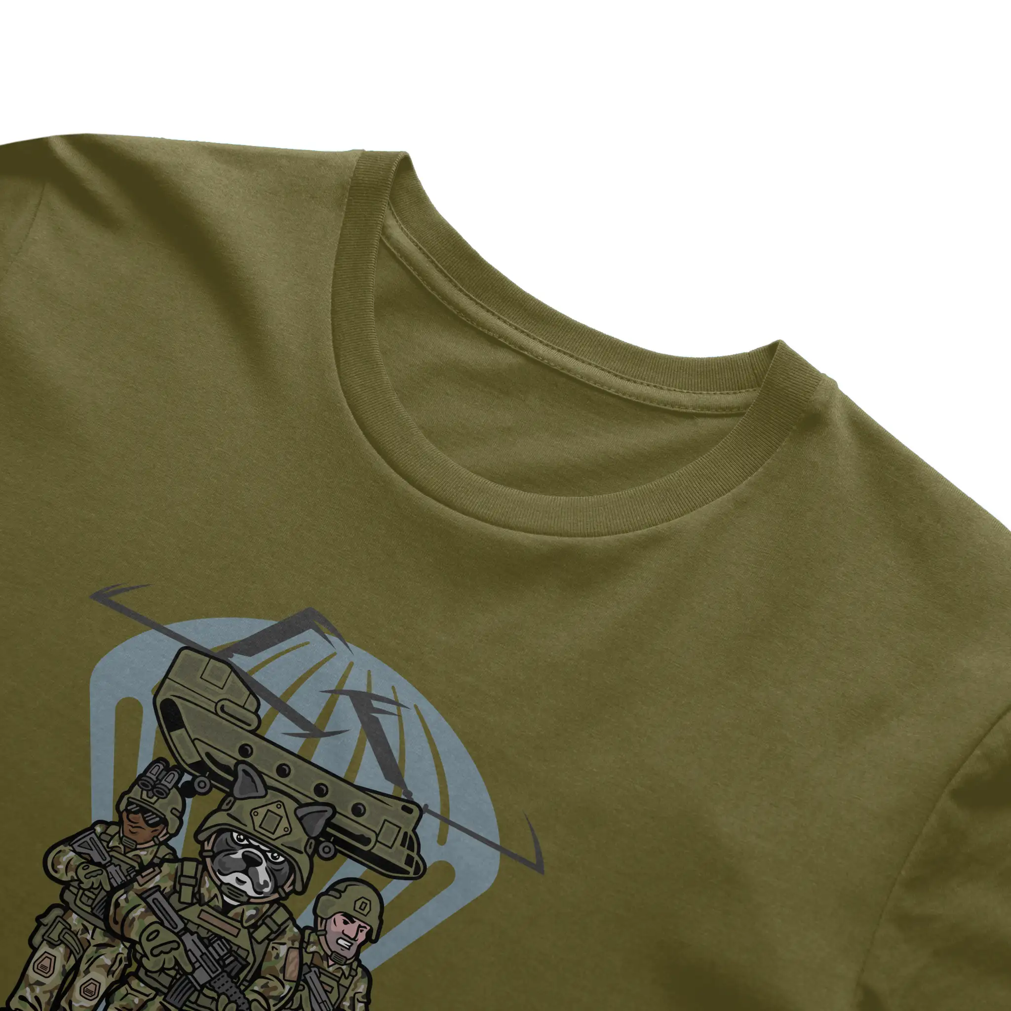 Army Airborne Bulldog Tee – “ALL THE WAY!”