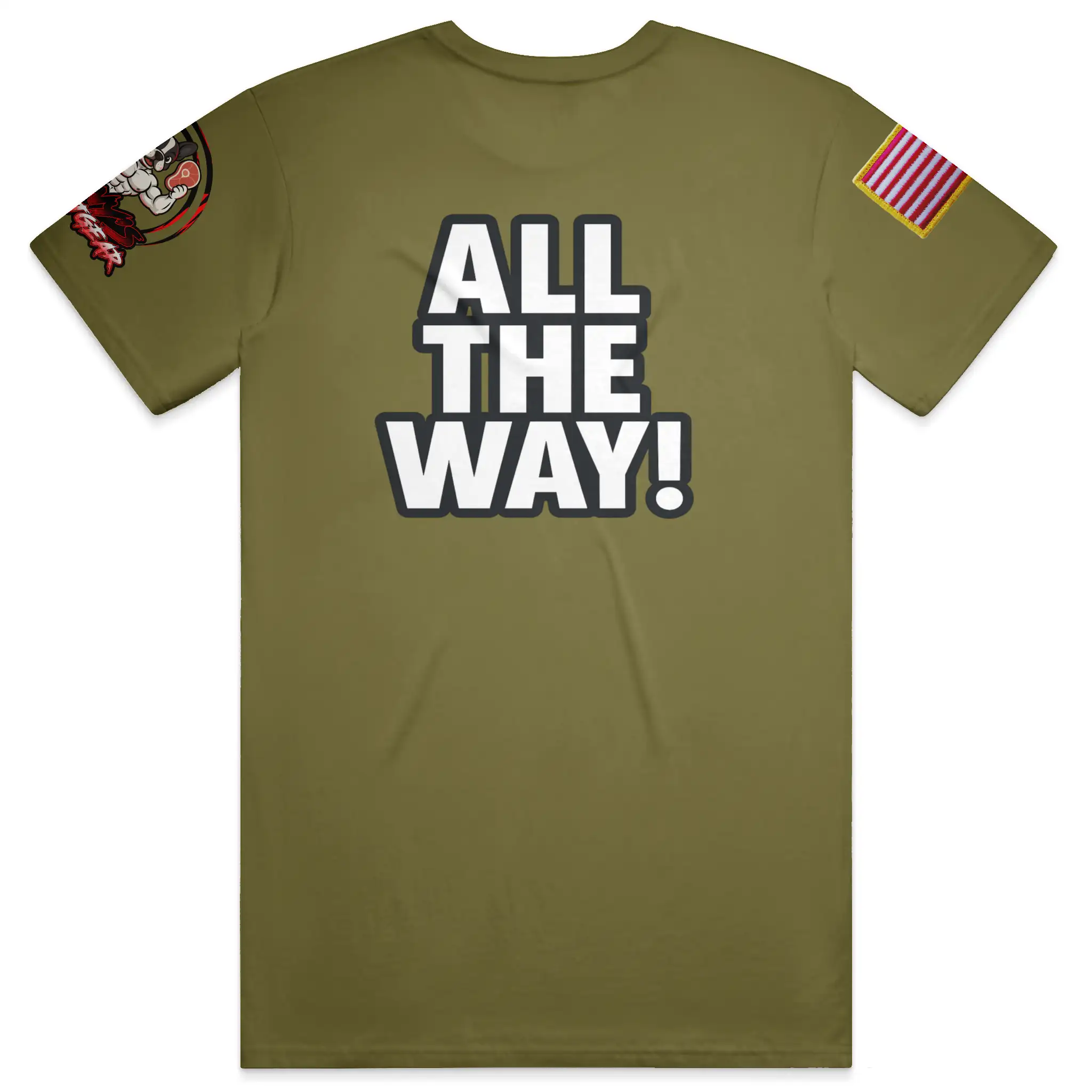Army Airborne Bulldog Tee – “ALL THE WAY!”
