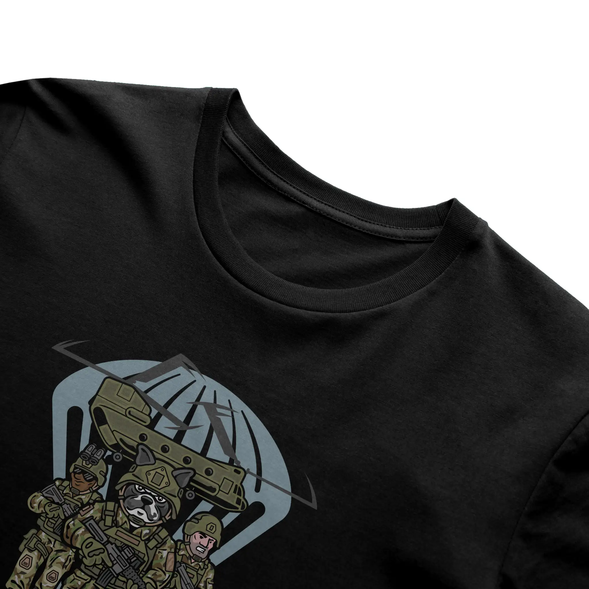 Army Airborne Bulldog Tee – “ALL THE WAY!”