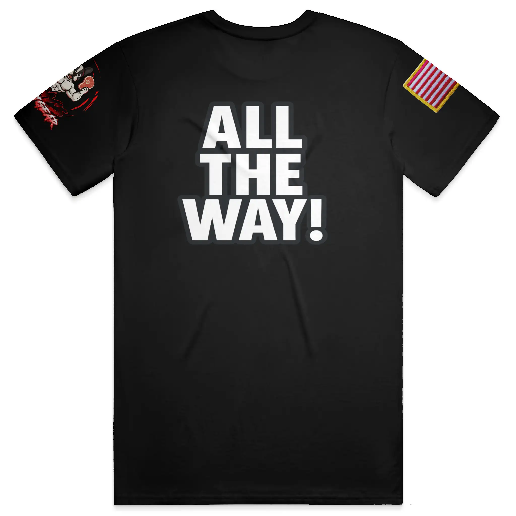 Army Airborne Bulldog Tee – “ALL THE WAY!”