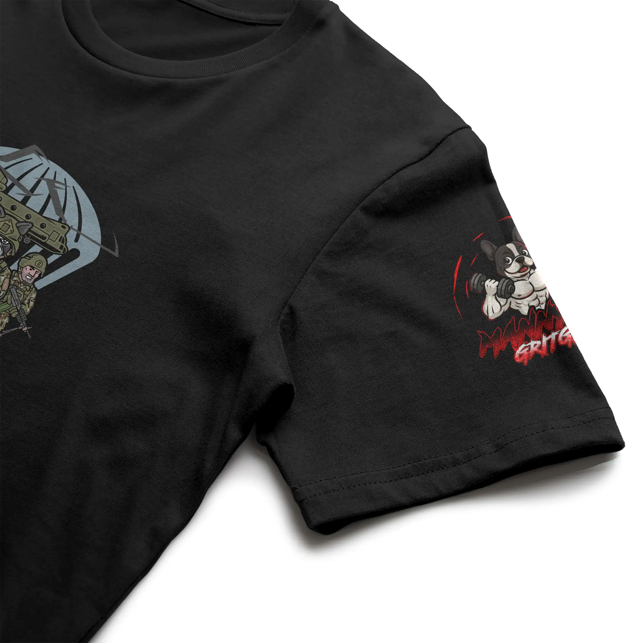 Army Airborne Bulldog Tee – “ALL THE WAY!”