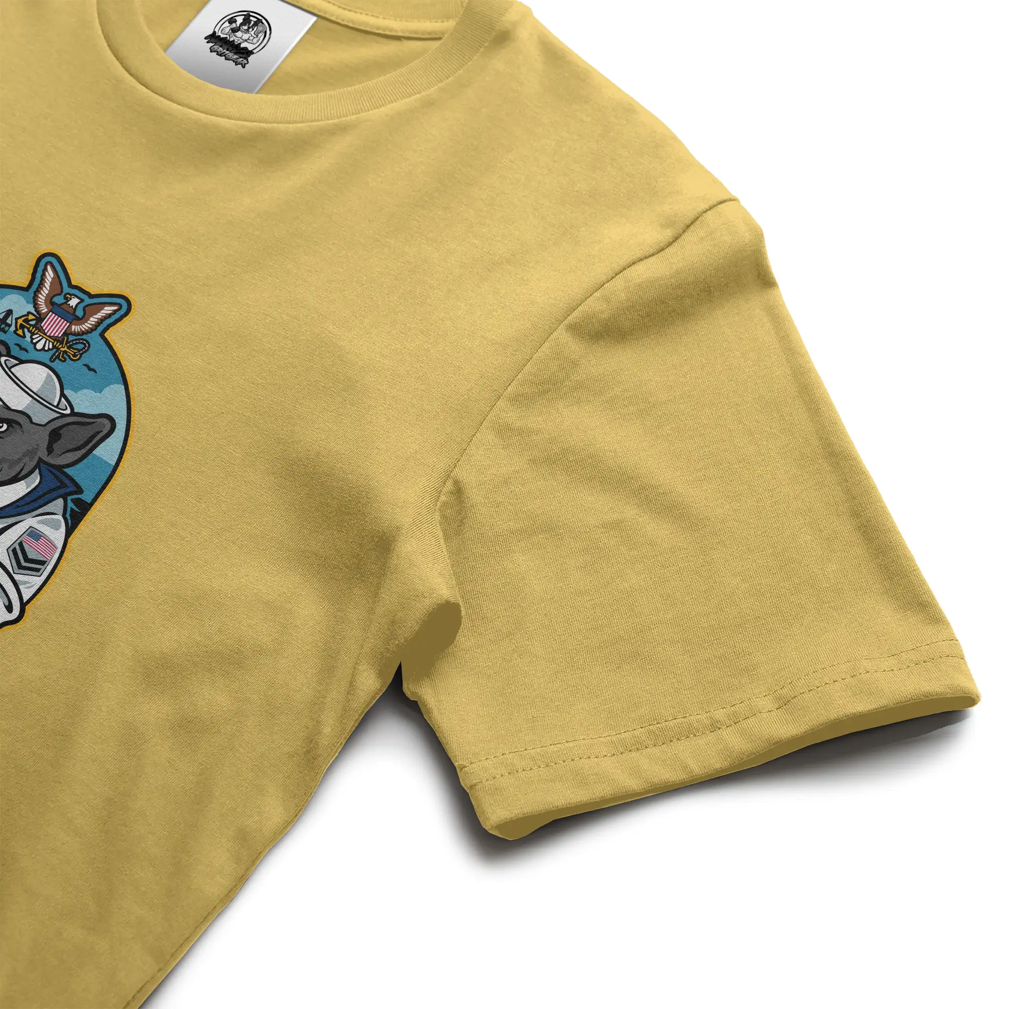 Navy French Bulldog soft cotton graphic tee