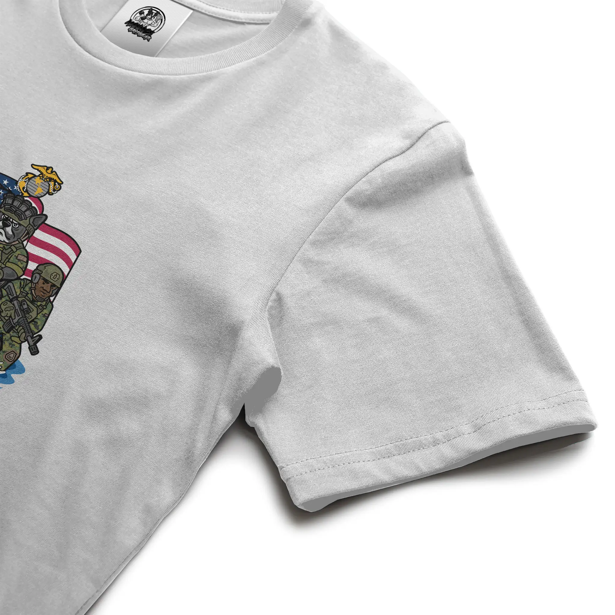 Marine Corps French Bulldog Soft Cotton Graphic Tee