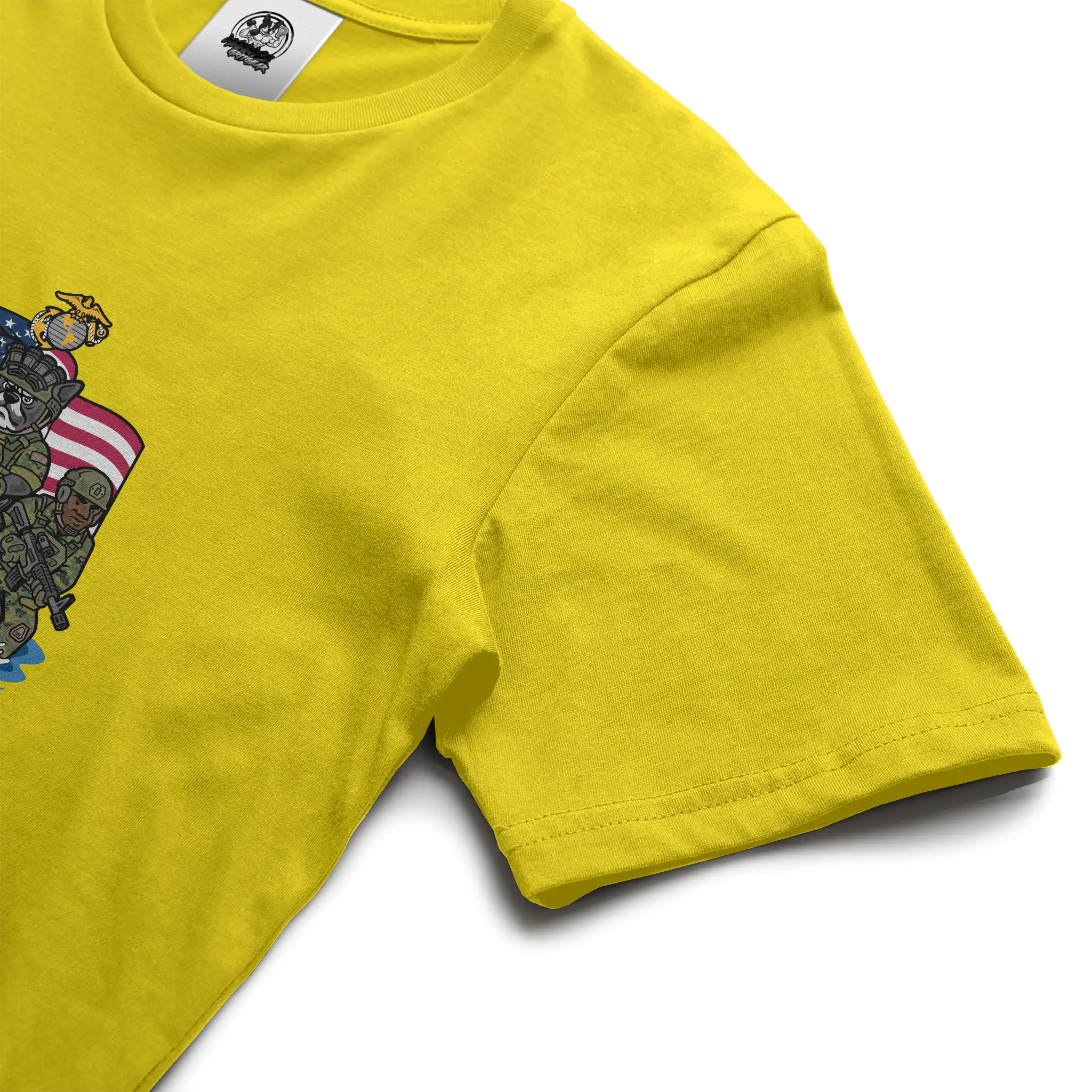 Marine Corps French Bulldog Soft Cotton Graphic Tee