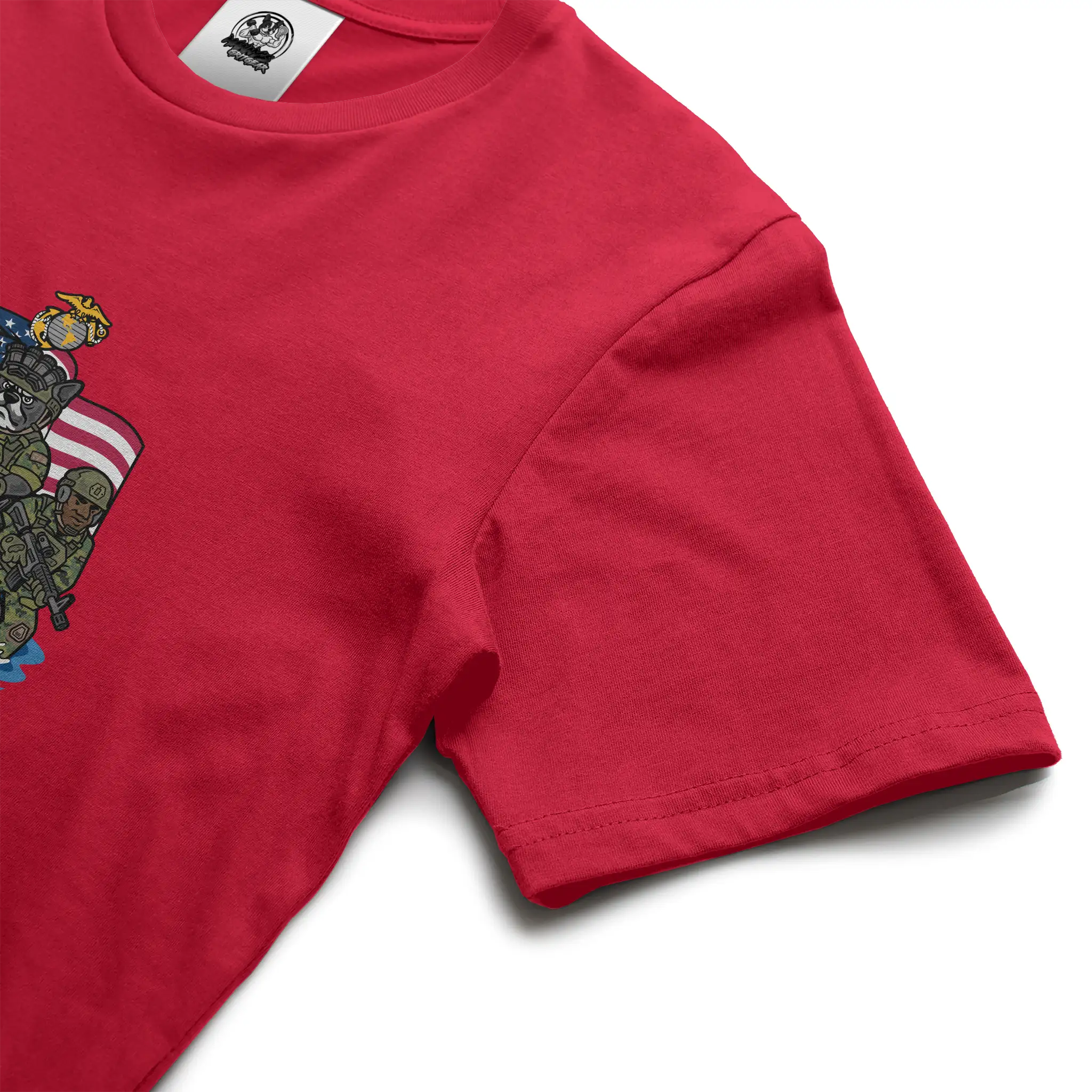 Marine Corps French Bulldog Soft Cotton Graphic Tee