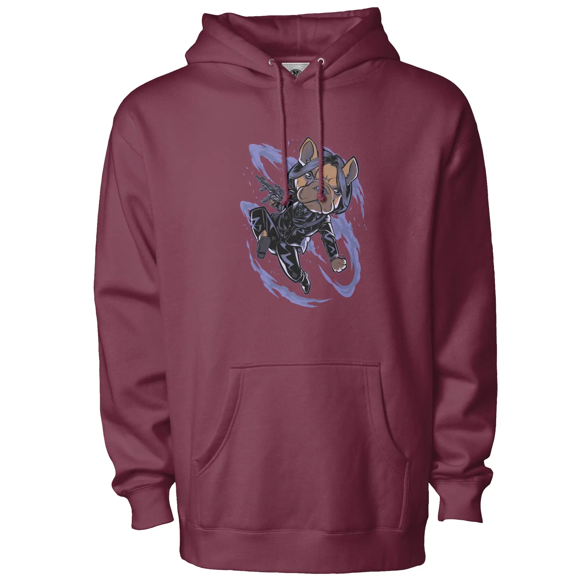 John Wick Frenchie Fleece Pullover Hoodie
