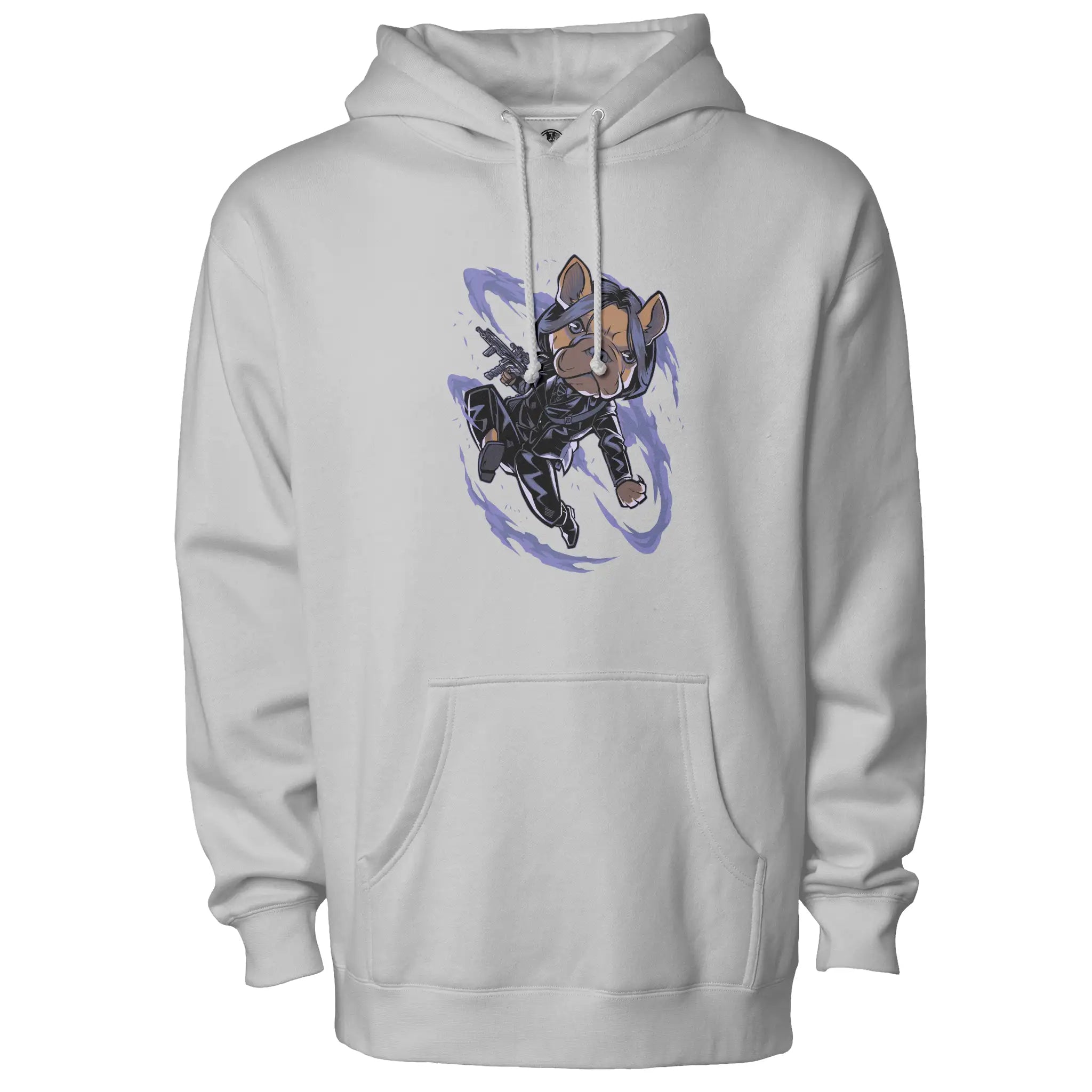 John Wick Frenchie Fleece Pullover Hoodie