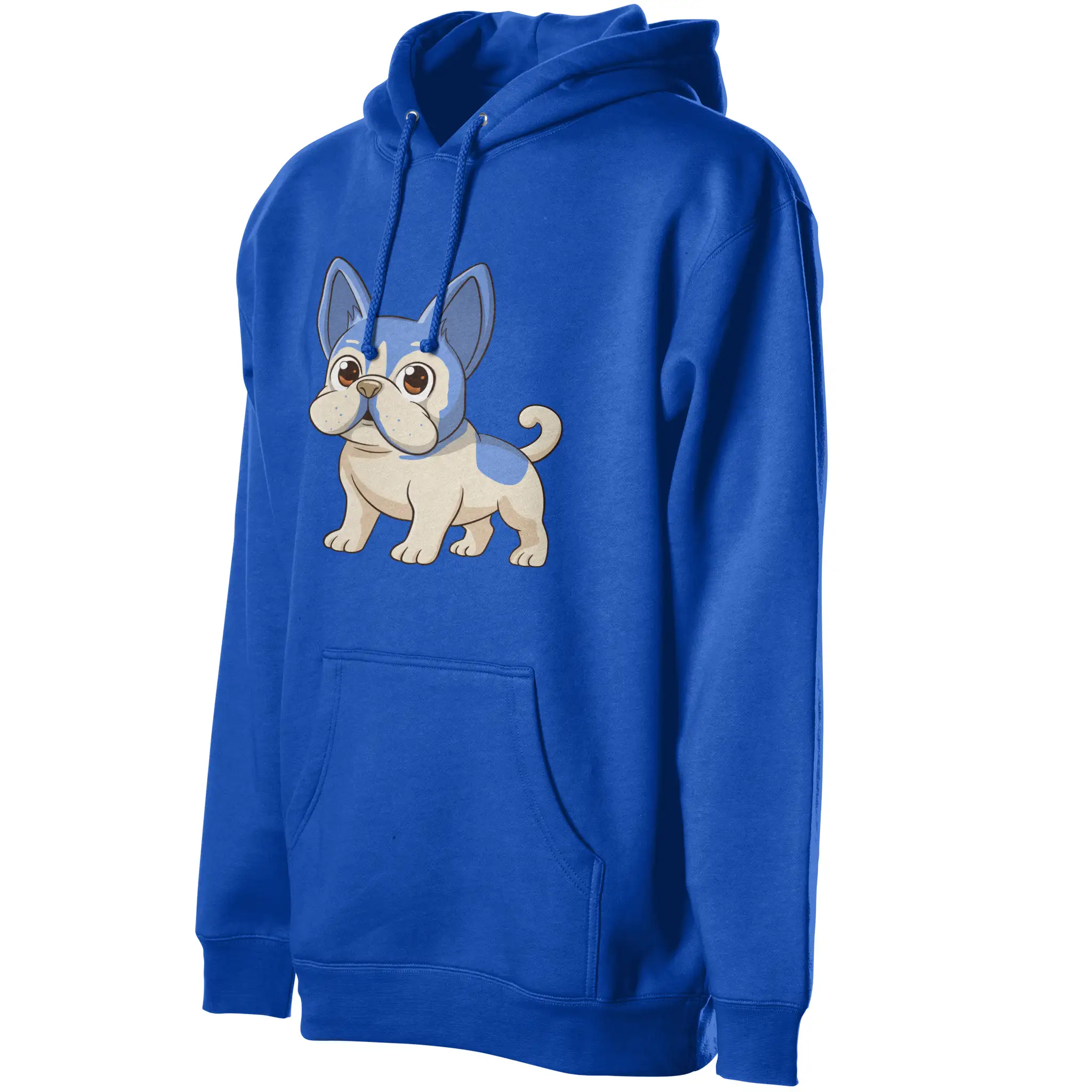 Anime Frenchie Fleece Pullover Hoodie