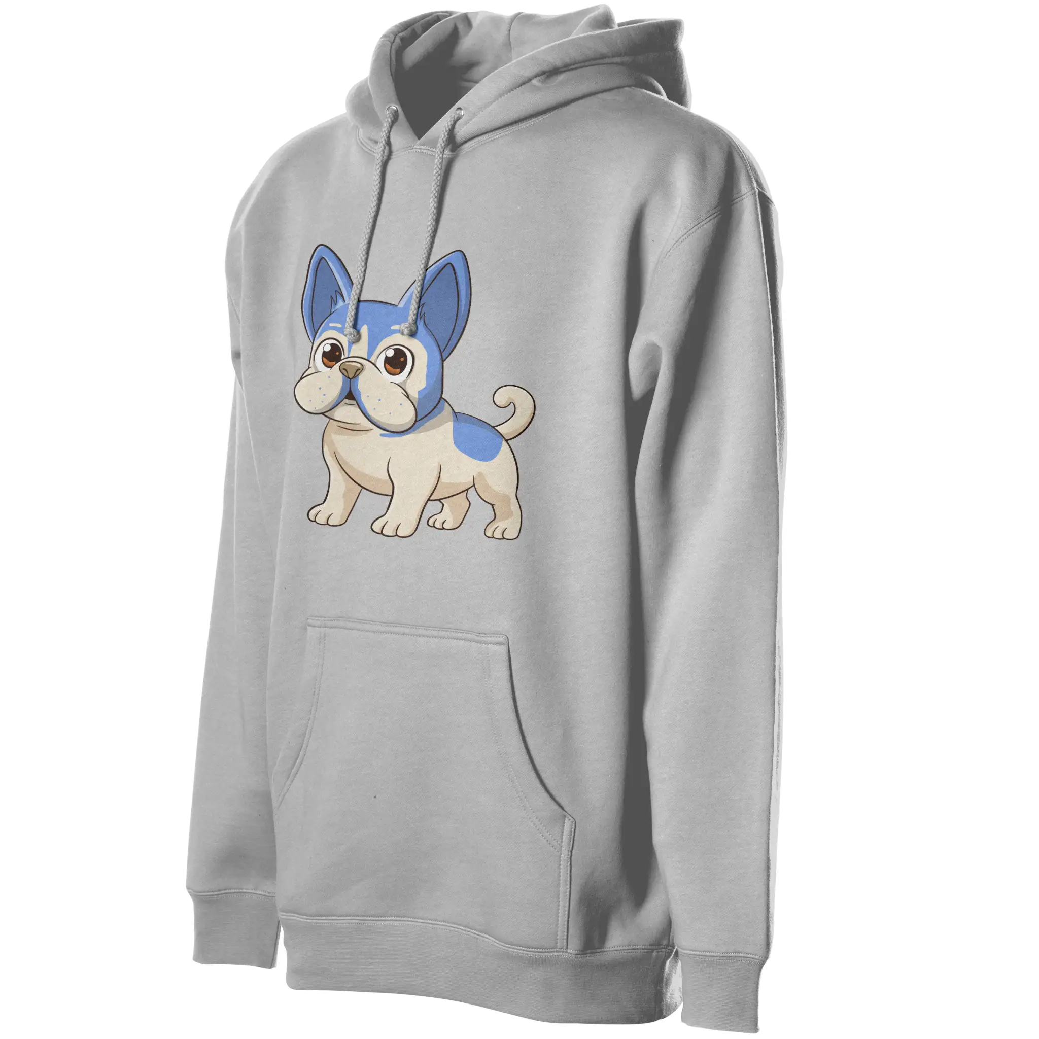 Anime Frenchie Fleece Pullover Hoodie