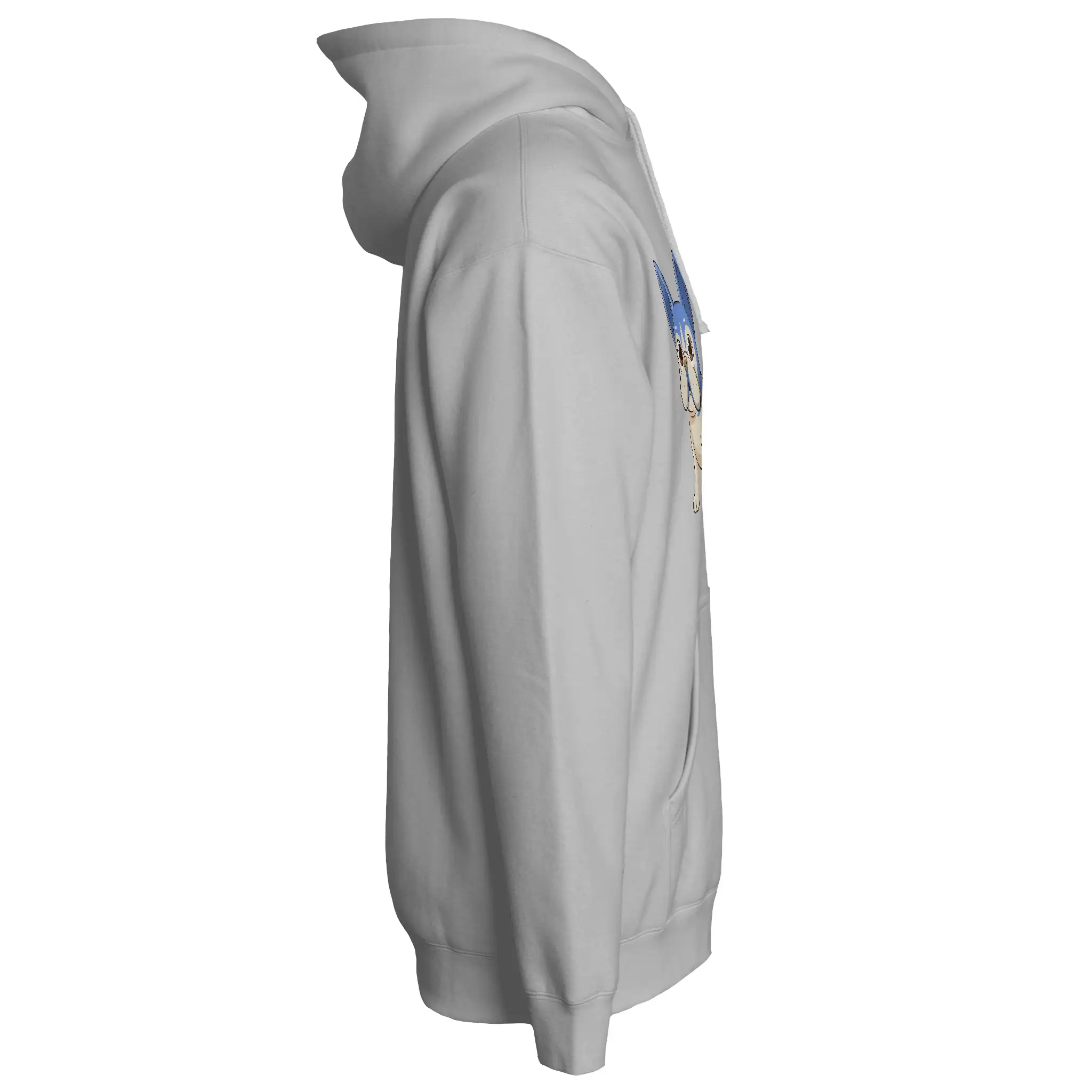 Anime Frenchie Fleece Pullover Hoodie