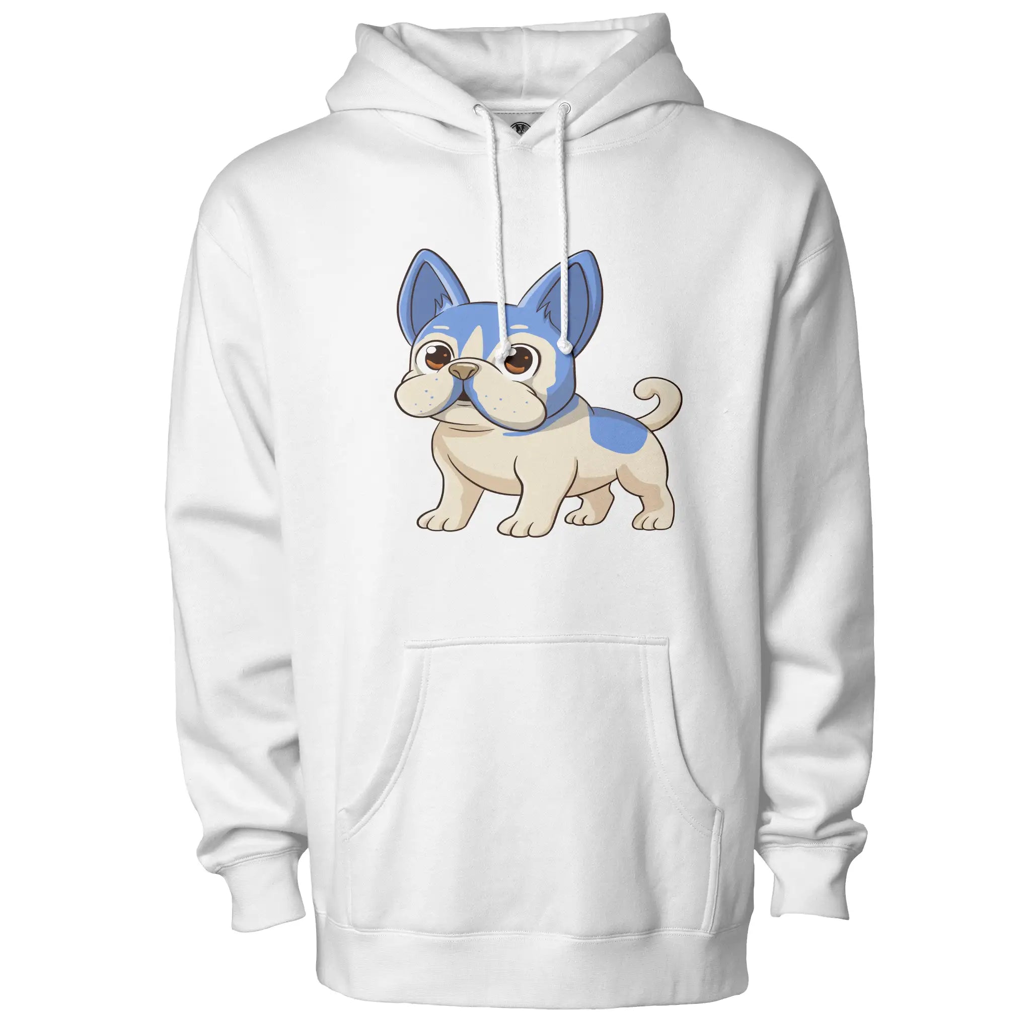 Anime Frenchie Fleece Pullover Hoodie