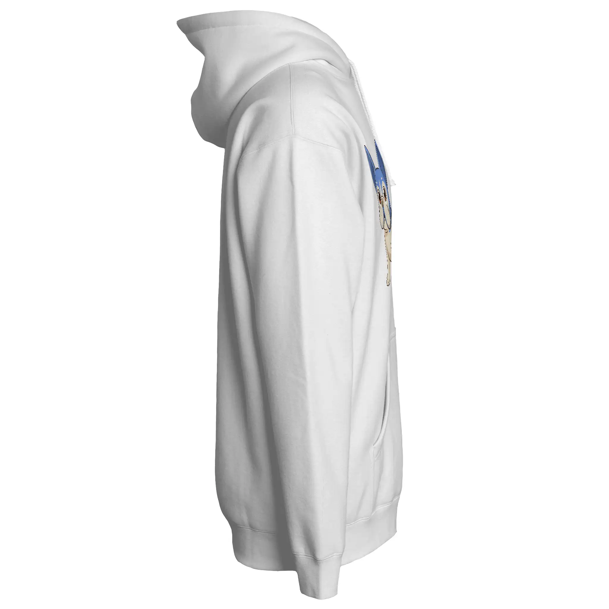 Anime Frenchie Fleece Pullover Hoodie
