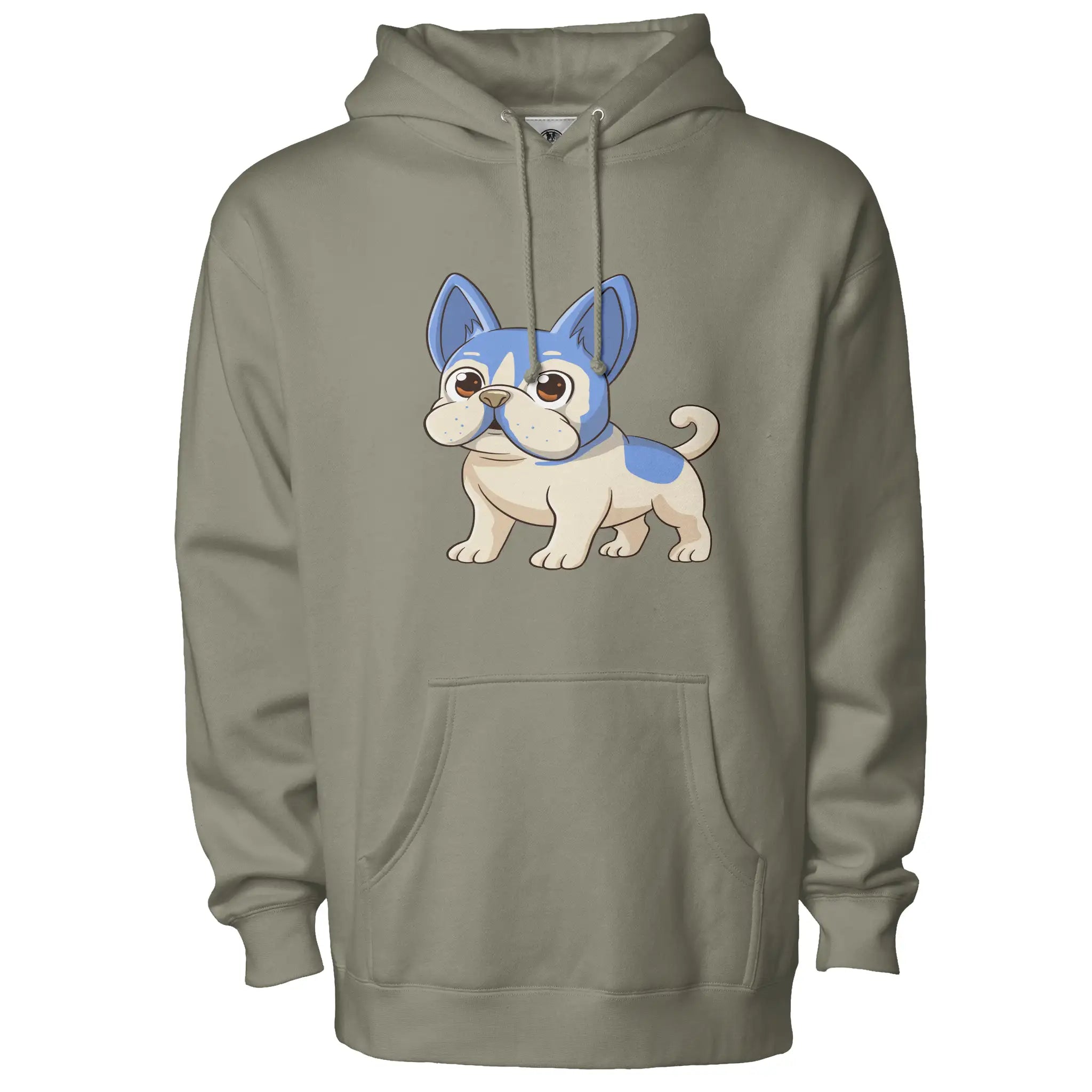 Frenchie Anime Hoodie Fleece Pullover - Cozy Unisex Style with Premium Fabric and Hidden Pockets