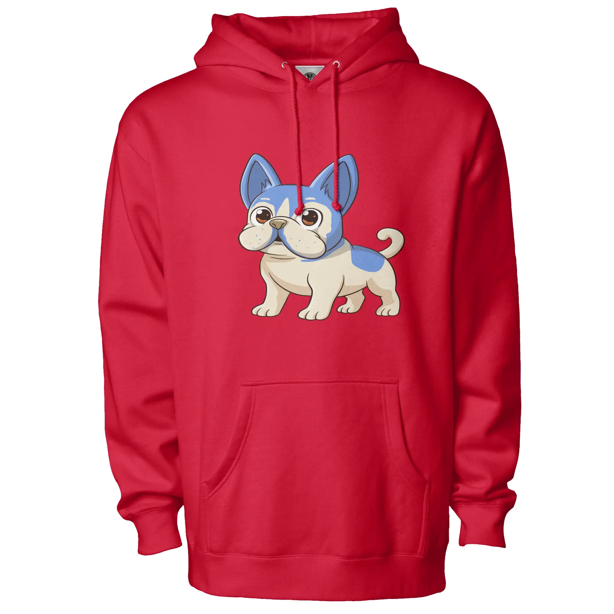 Frenchie Anime Hoodie Fleece Pullover - Cozy Unisex Style with Premium Fabric and Hidden Pockets