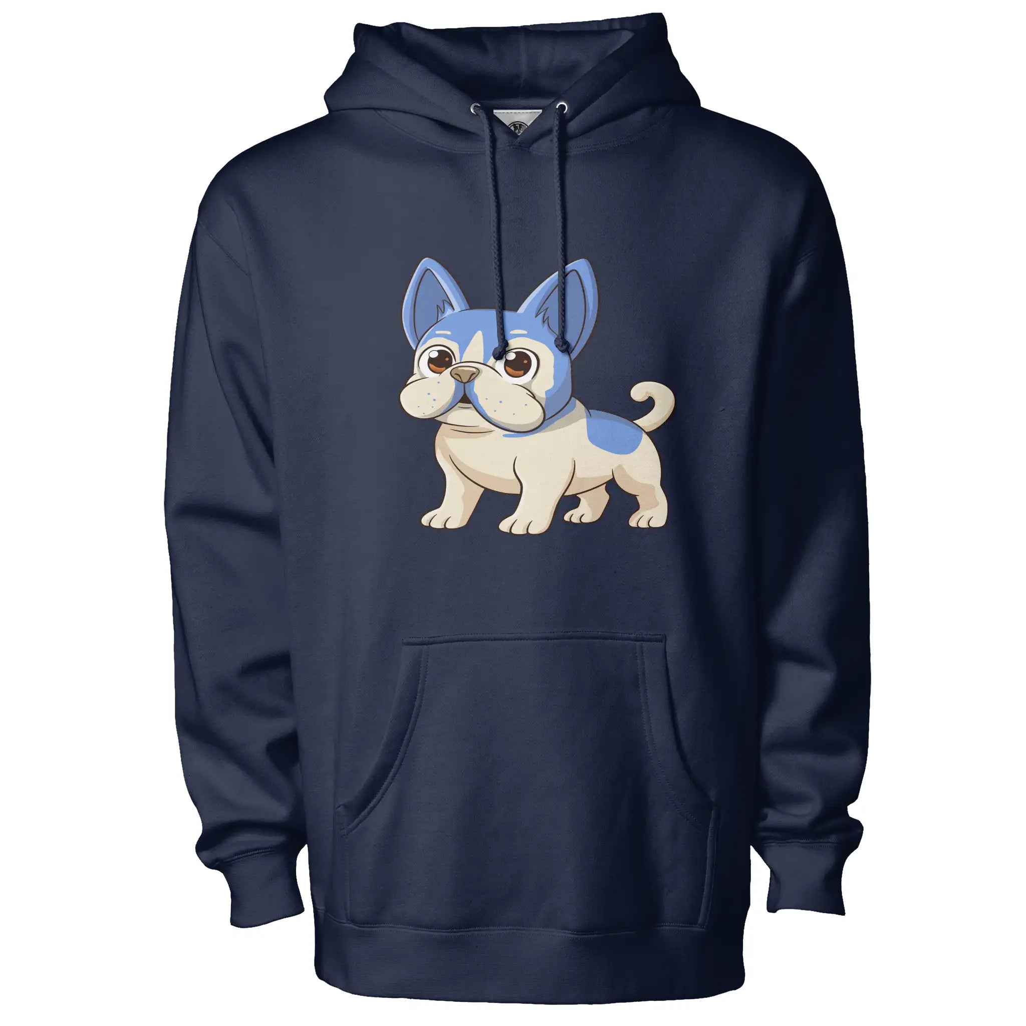 Frenchie Anime Hoodie Fleece Pullover - Cozy Unisex Style with Premium Fabric and Hidden Pockets