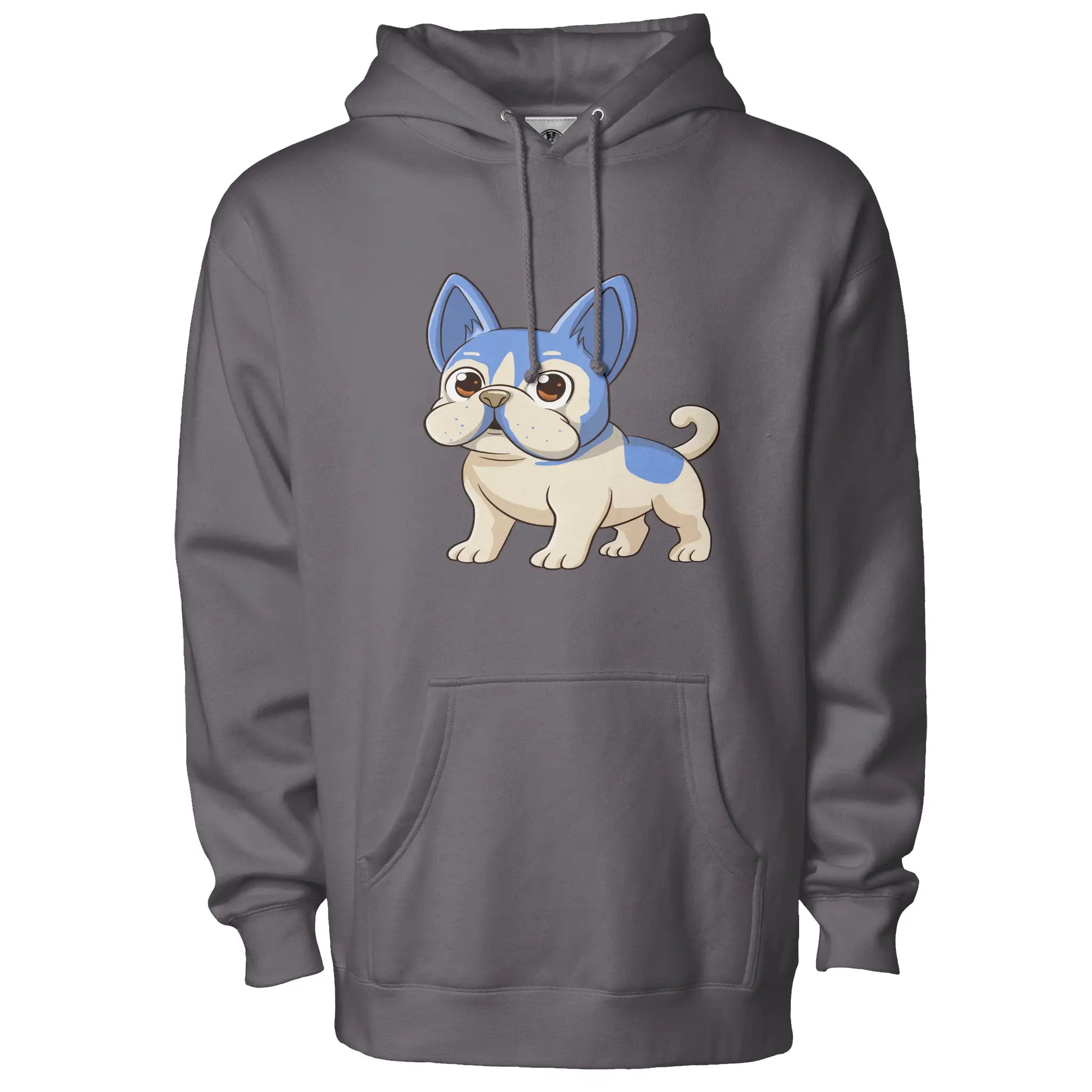Frenchie Anime Hoodie Fleece Pullover - Cozy Unisex Style with Premium Fabric and Hidden Pockets