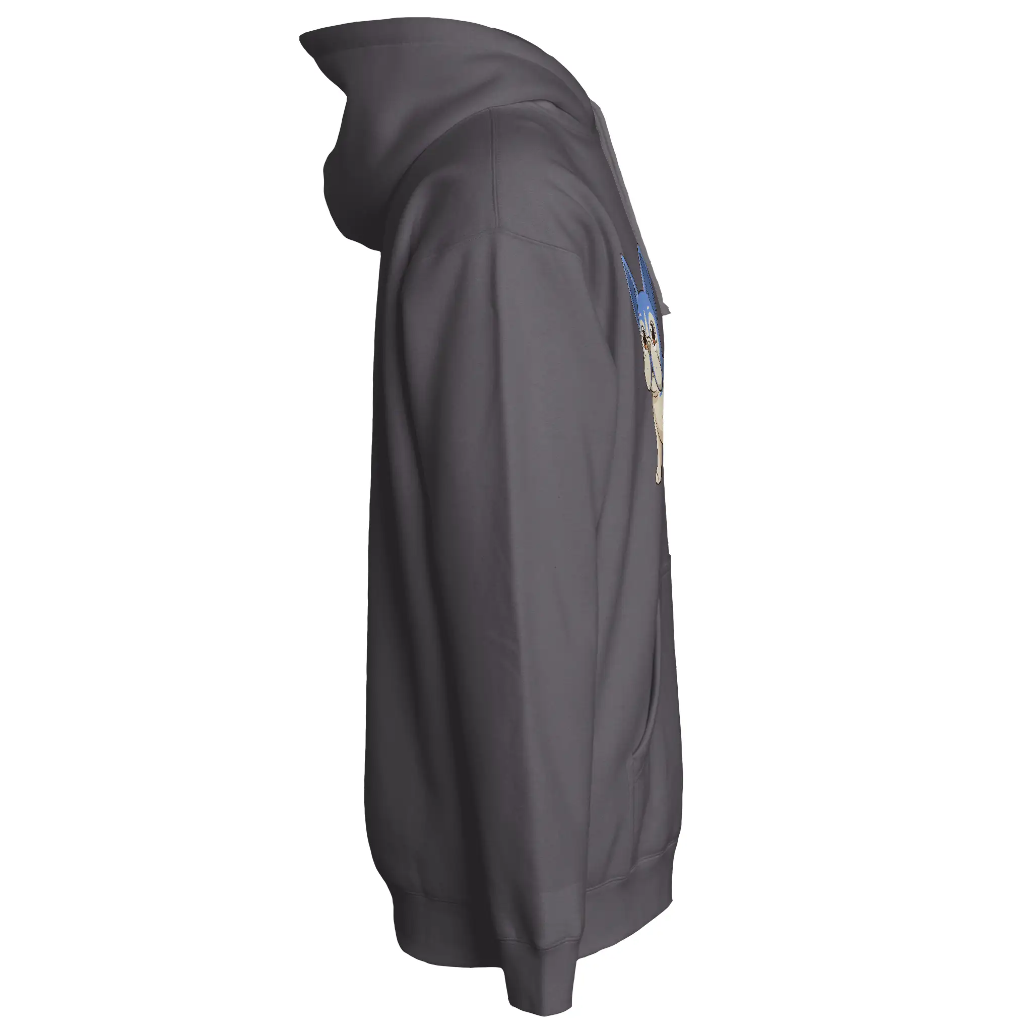 Frenchie Anime Hoodie Fleece Pullover - Cozy Unisex Style with Premium Fabric and Hidden Pockets