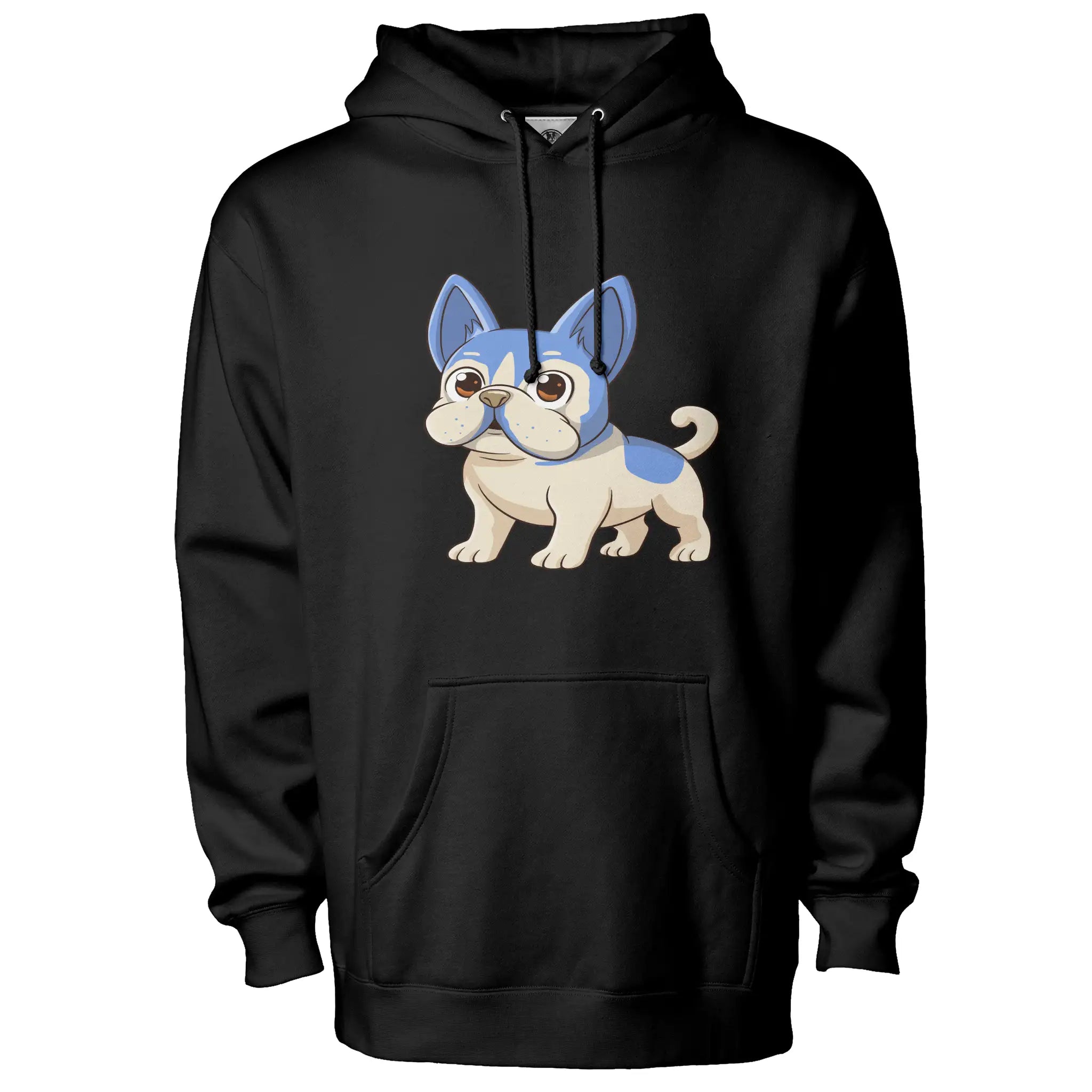 Frenchie Anime Hoodie Fleece Pullover - Cozy Unisex Style with Premium Fabric and Hidden Pockets