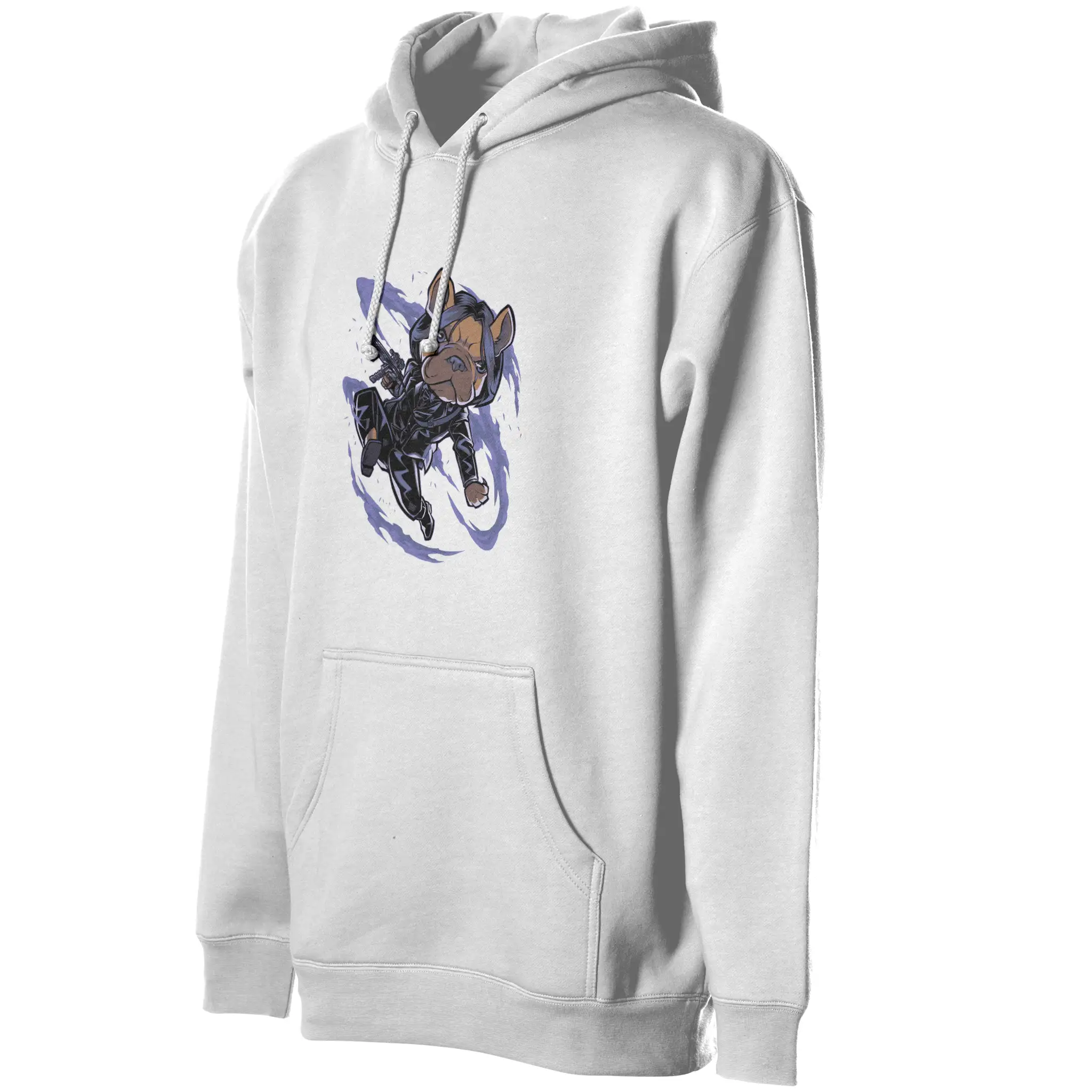 John Wick Frenchie Fleece Pullover Hoodie - Unisex Premium Cotton Dog Dad Apparel #VigilanteStyle #DogFashion #WearYourStory