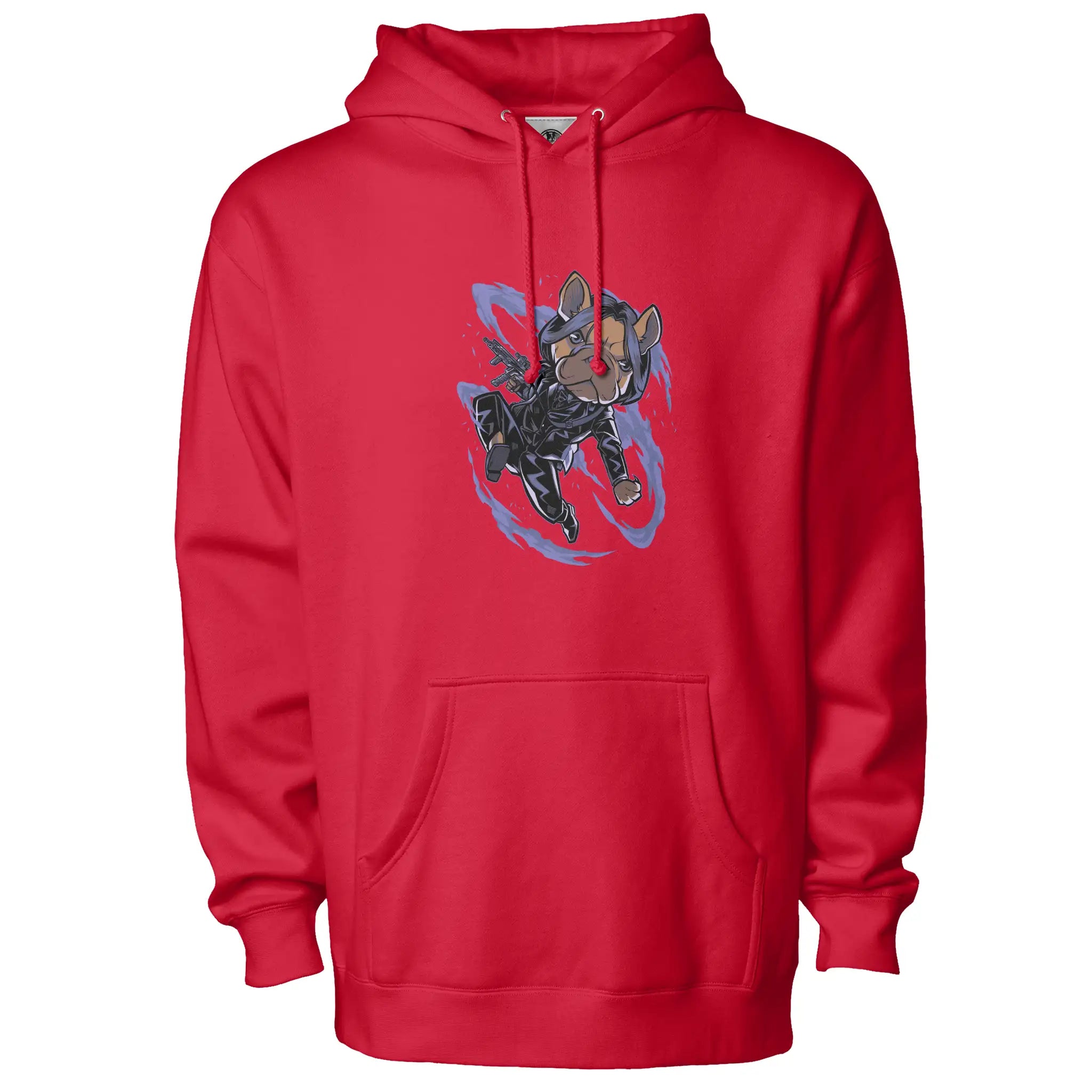 John Wick Frenchie Fleece Pullover Hoodie - Unisex Premium Cotton Dog Dad Apparel #VigilanteStyle #DogFashion #WearYourStory