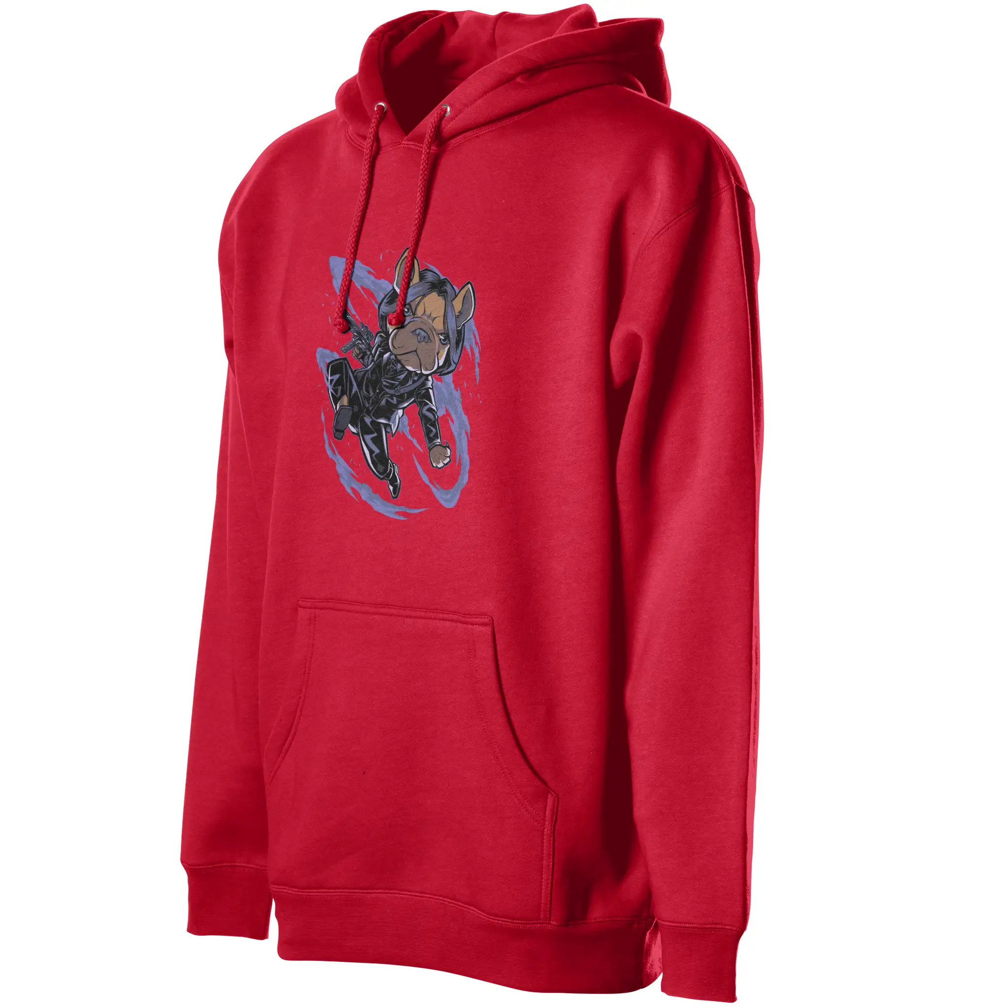 John Wick Frenchie Fleece Pullover Hoodie - Unisex Premium Cotton Dog Dad Apparel #VigilanteStyle #DogFashion #WearYourStory