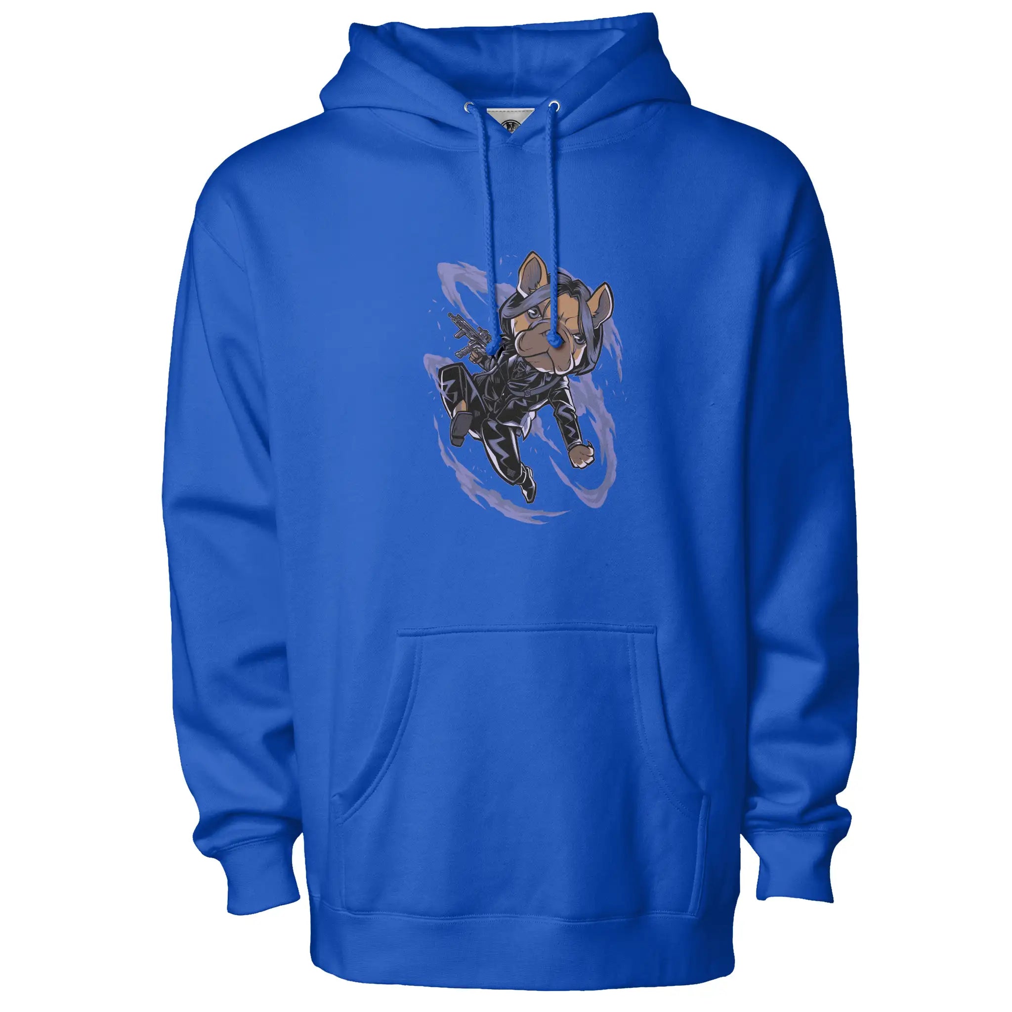 John Wick Frenchie Fleece Pullover Hoodie - Unisex Premium Cotton Dog Dad Apparel #VigilanteStyle #DogFashion #WearYourStory