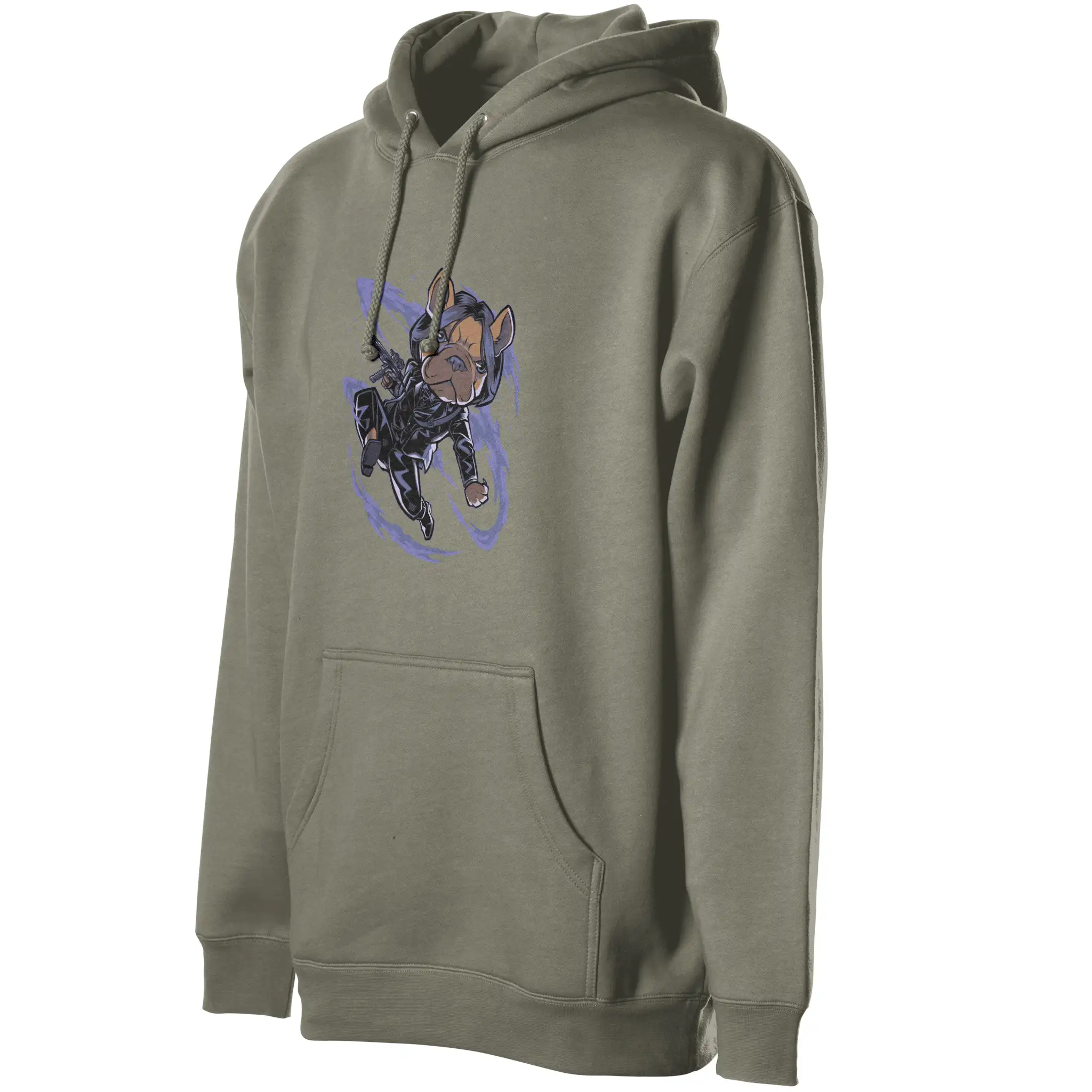John Wick Frenchie Fleece Pullover Hoodie - Unisex Premium Cotton Dog Dad Apparel #VigilanteStyle #DogFashion #WearYourStory