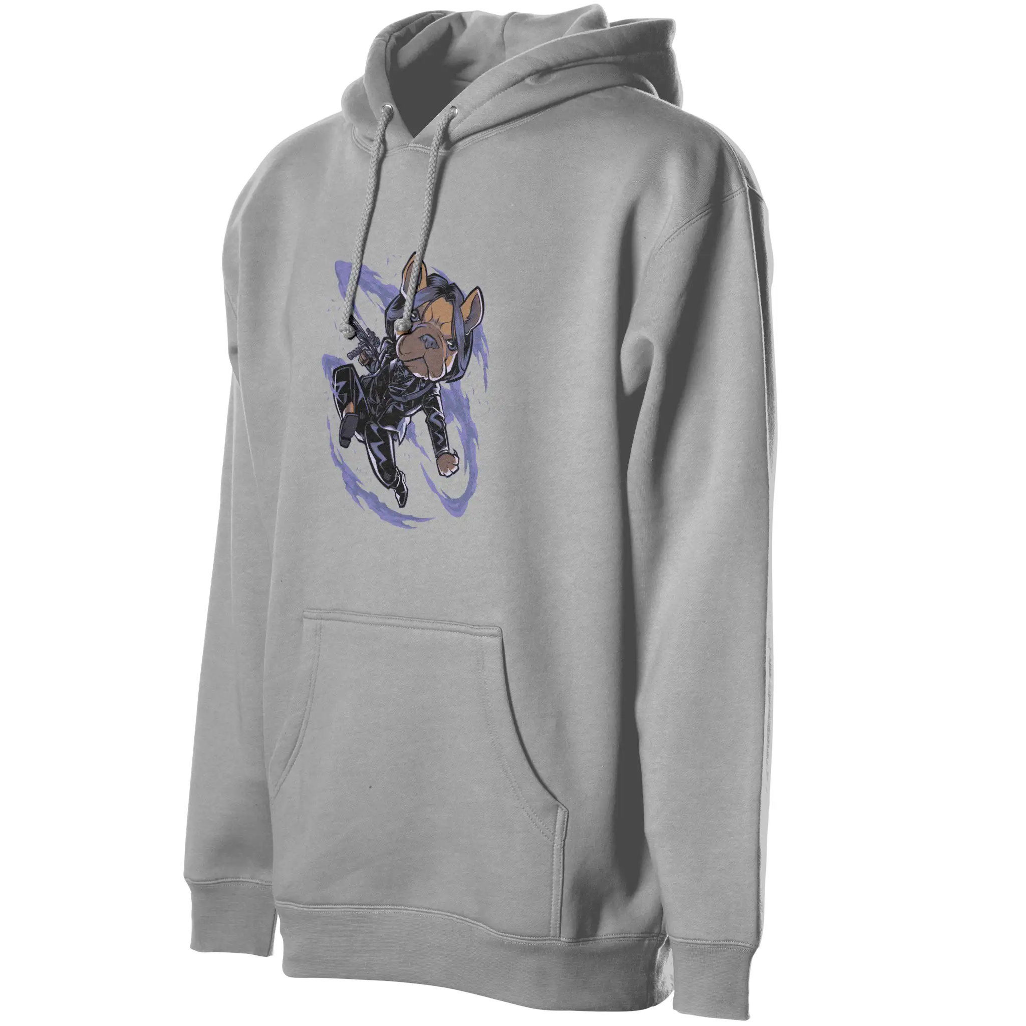 John Wick Frenchie Fleece Pullover Hoodie - Unisex Premium Cotton Dog Dad Apparel #VigilanteStyle #DogFashion #WearYourStory
