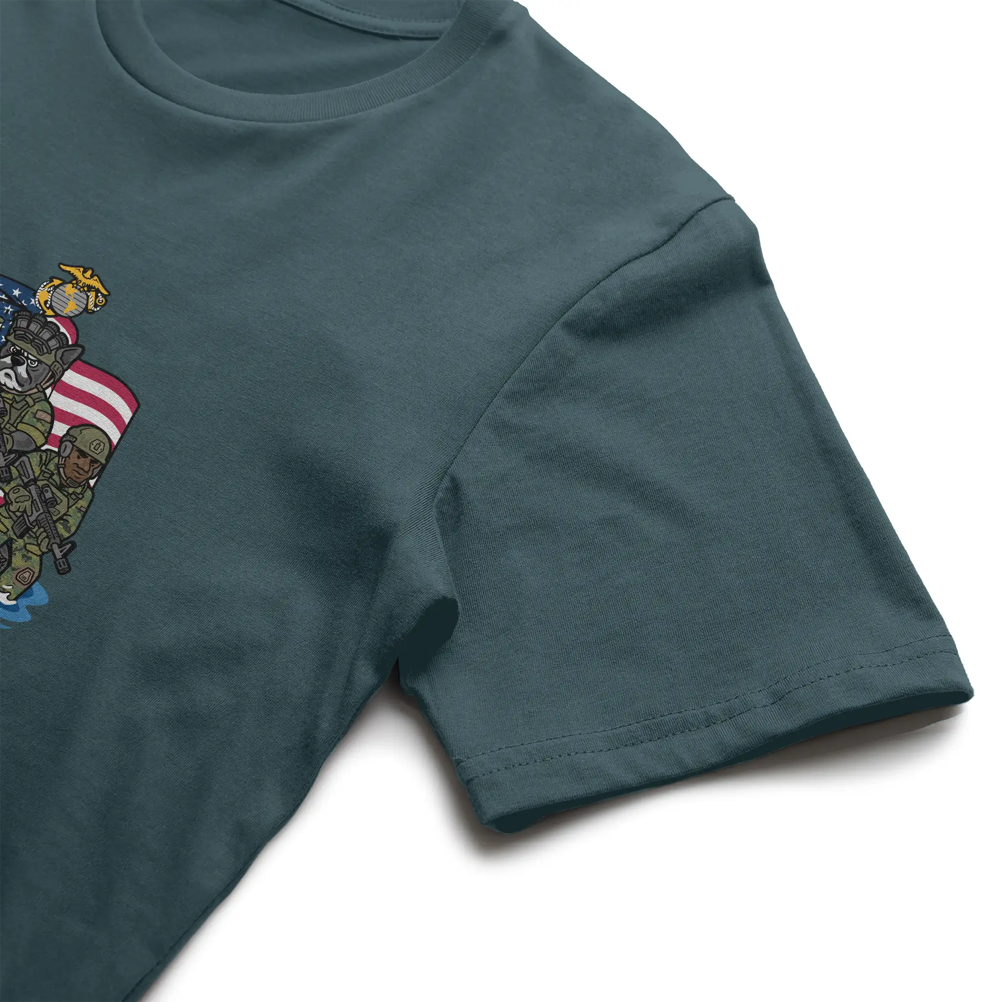 Marine Corps French Bulldog Soft Cotton Graphic Tee