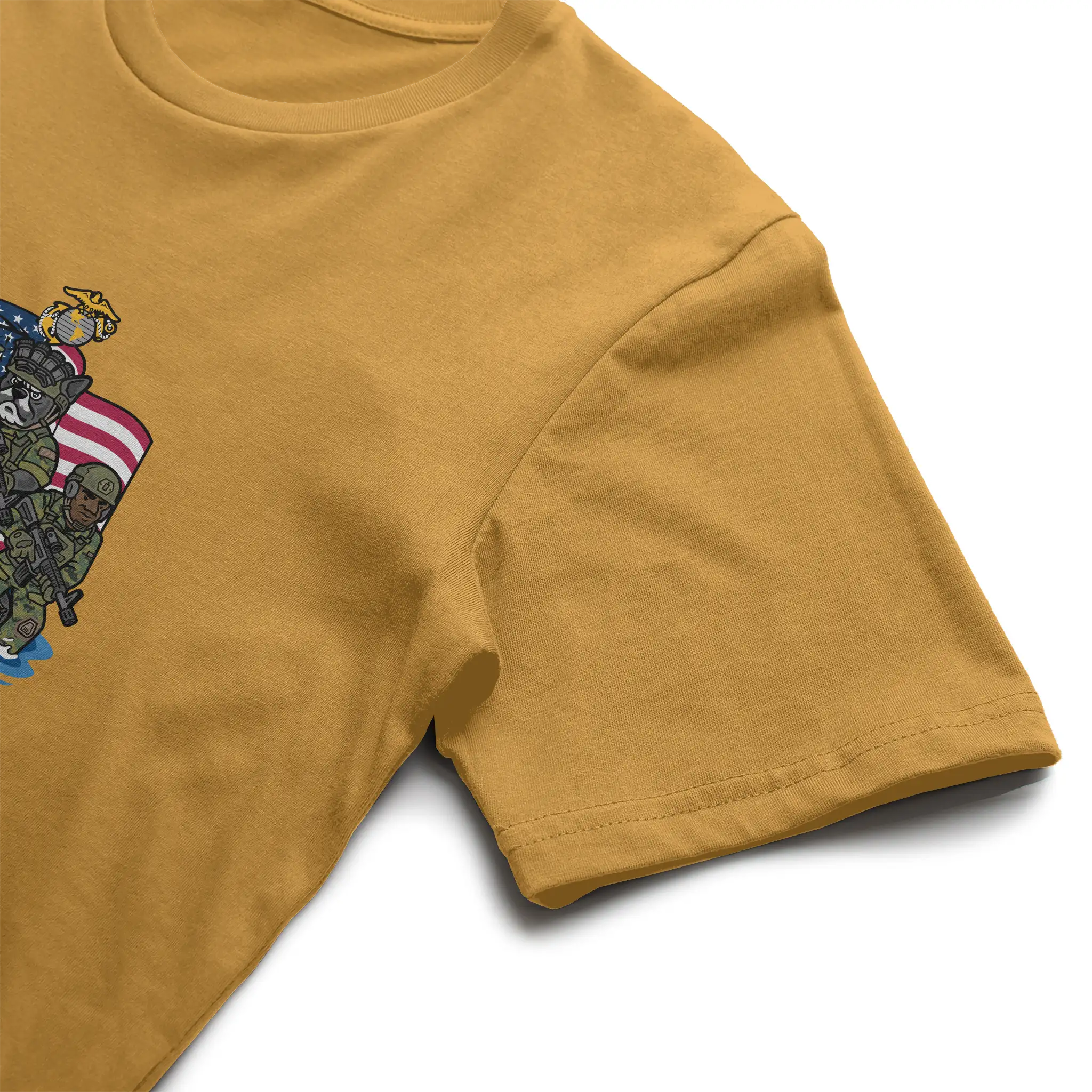 Marine Corps French Bulldog Soft Cotton Graphic Tee