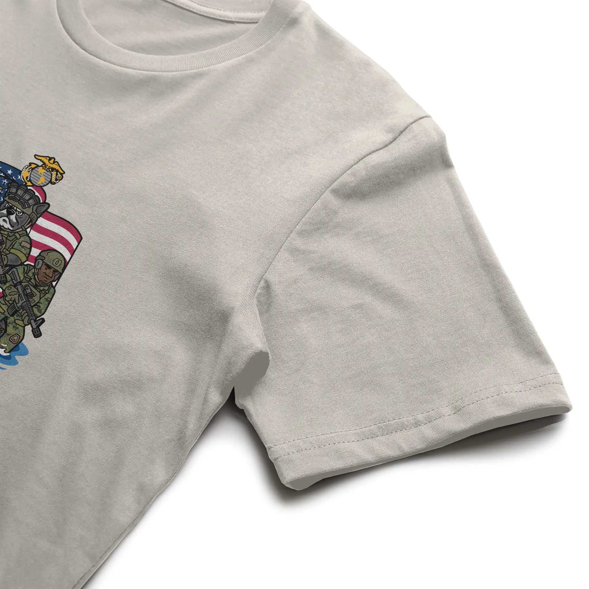 Marine Corps French Bulldog Soft Cotton Graphic Tee