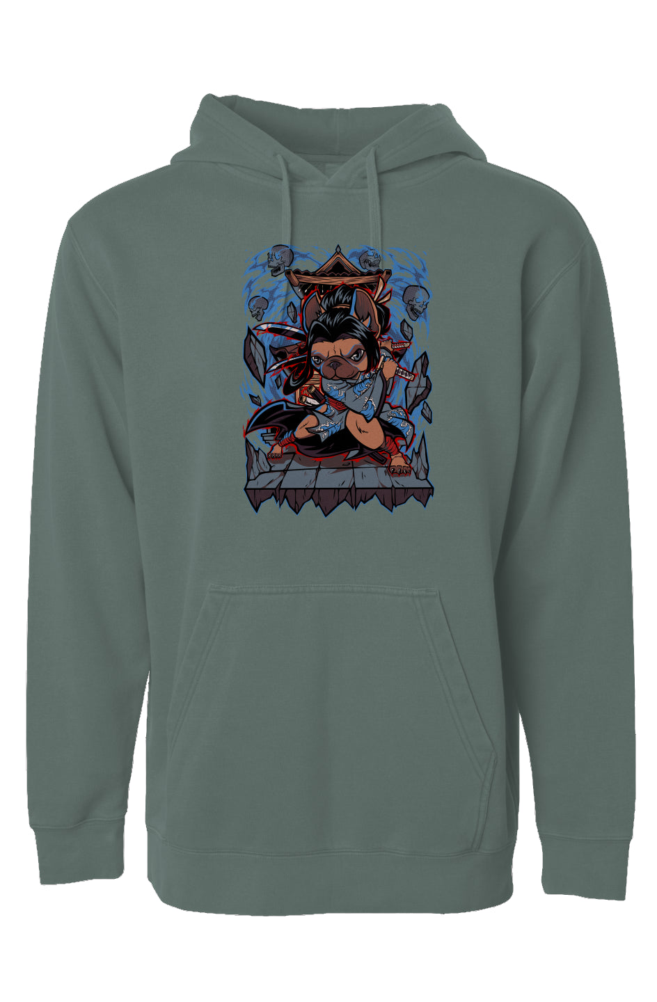 Geisha Frenchie Pigment Dyed Hoodie