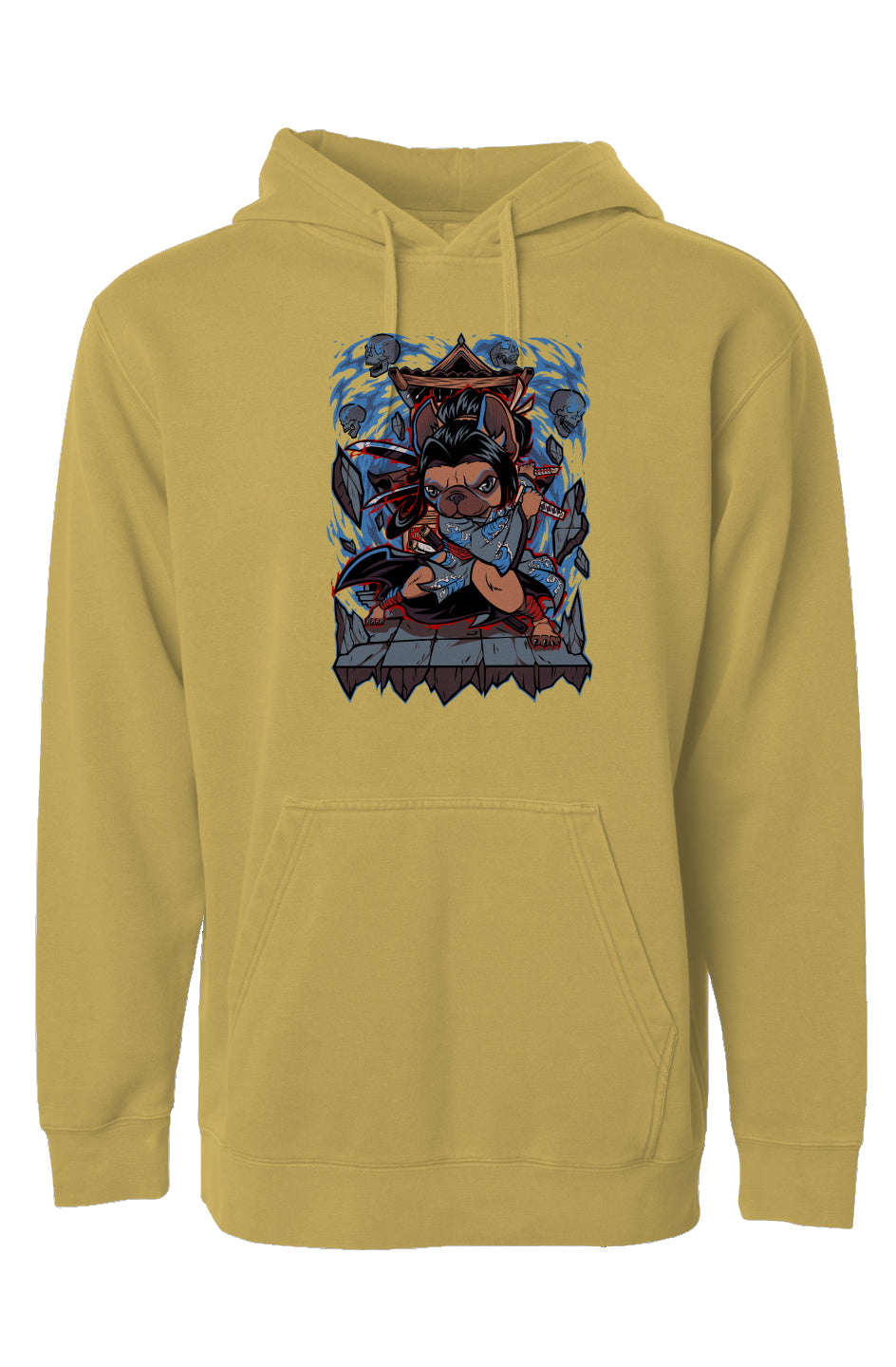 Geisha Frenchie Pigment Dyed Hoodie