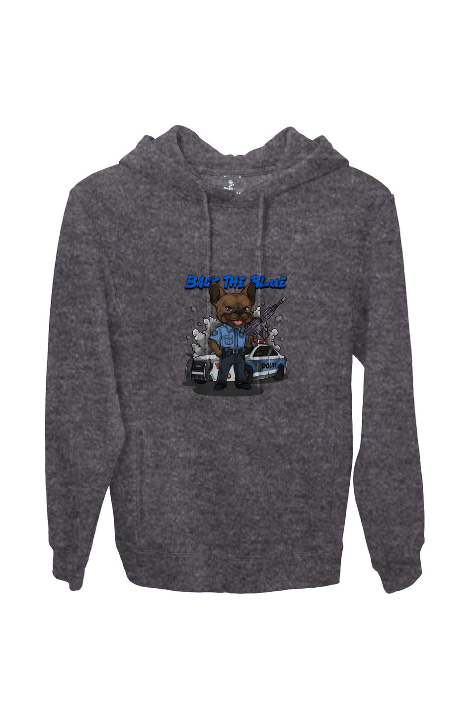 Policeman Frenchie Fleece Pullover Hoodie