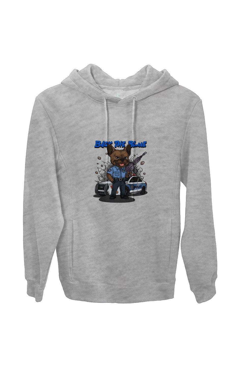 Policeman Frenchie Fleece Pullover Hoodie