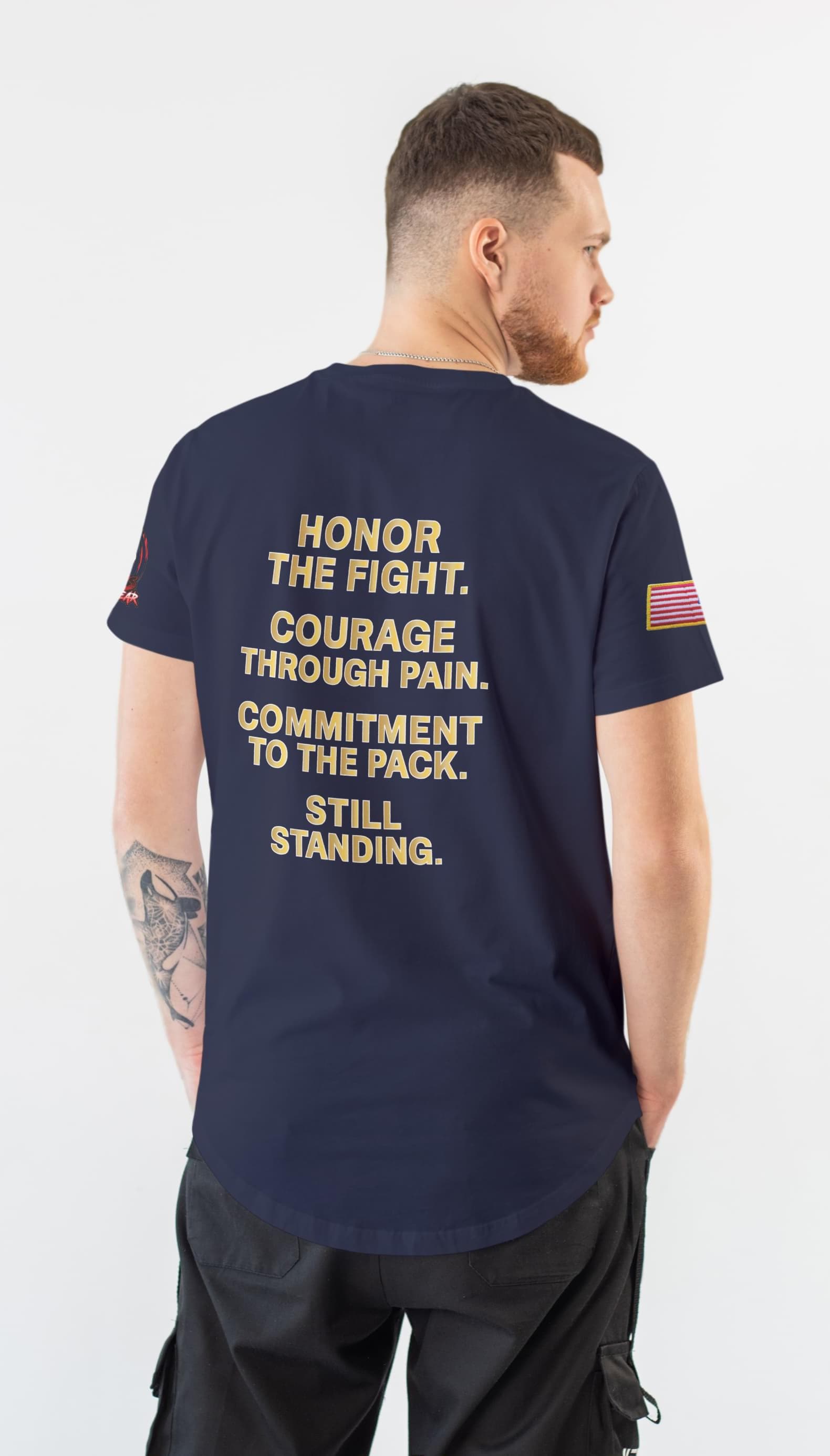 Manny’s GritGear U.S. Navy Bulldog Legacy Tee – Navy Pride Apparel, Pure Cotton, Organic Material 🇺🇸⚓