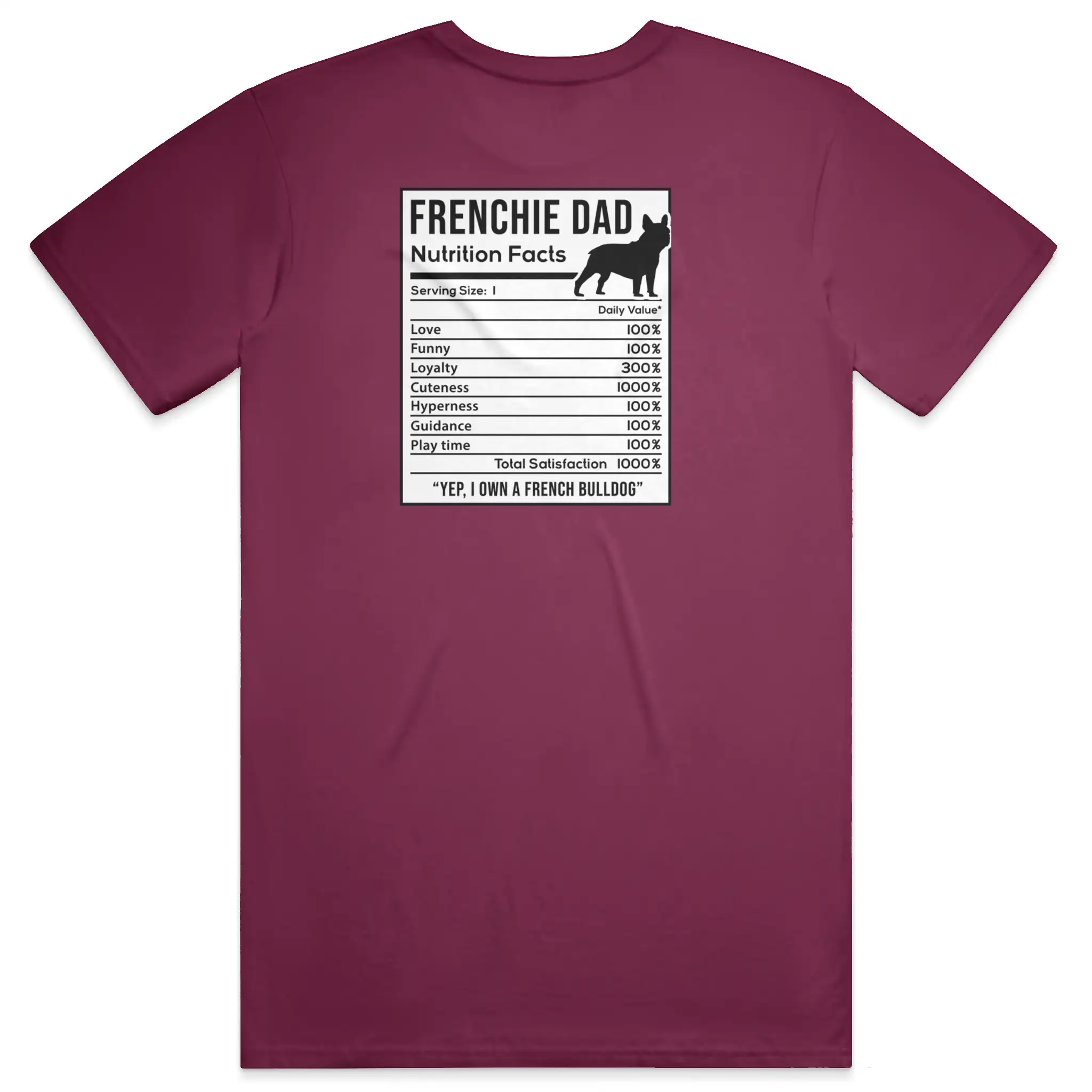 Frenchie Dad T-Shirt – Soft Cotton, Unisex Fit, Frenchie Life Collection