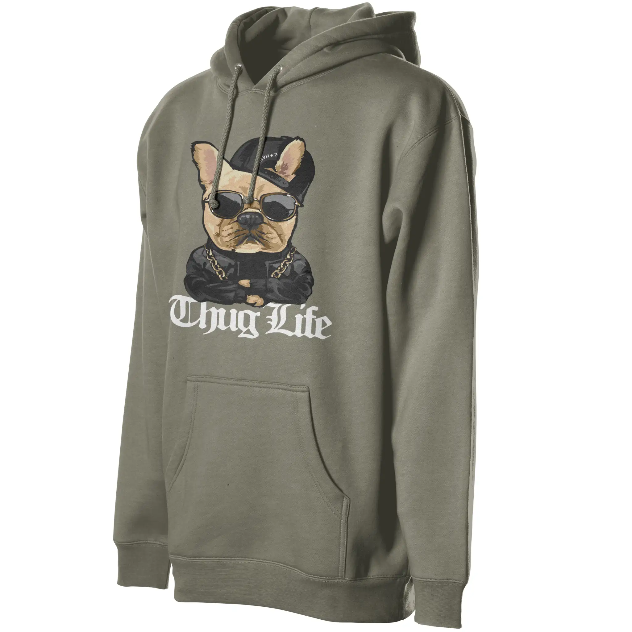 Thug Life Fleece Pullover Hoodie