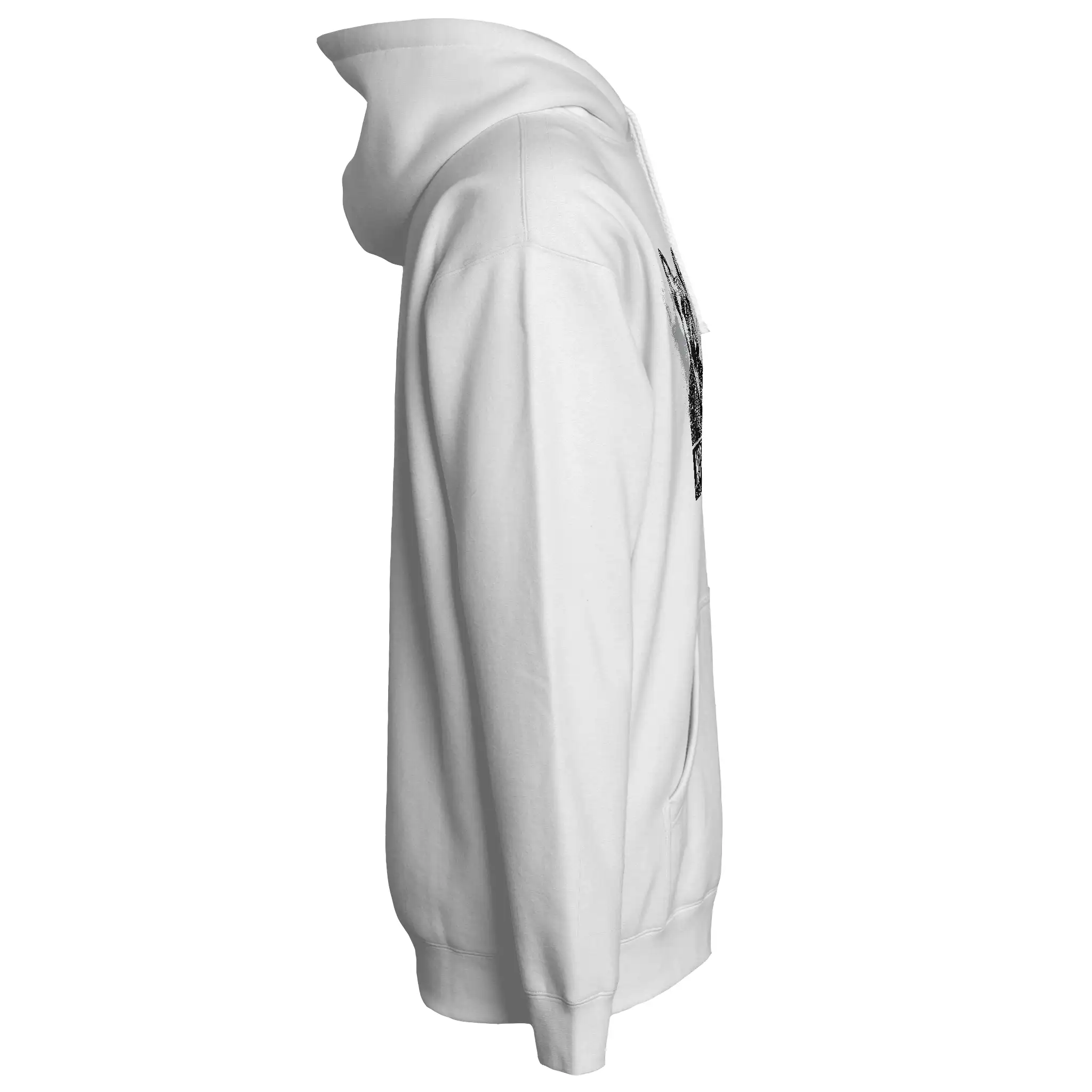 Motorcycle Frenchie Fleece Pullover Hoodie