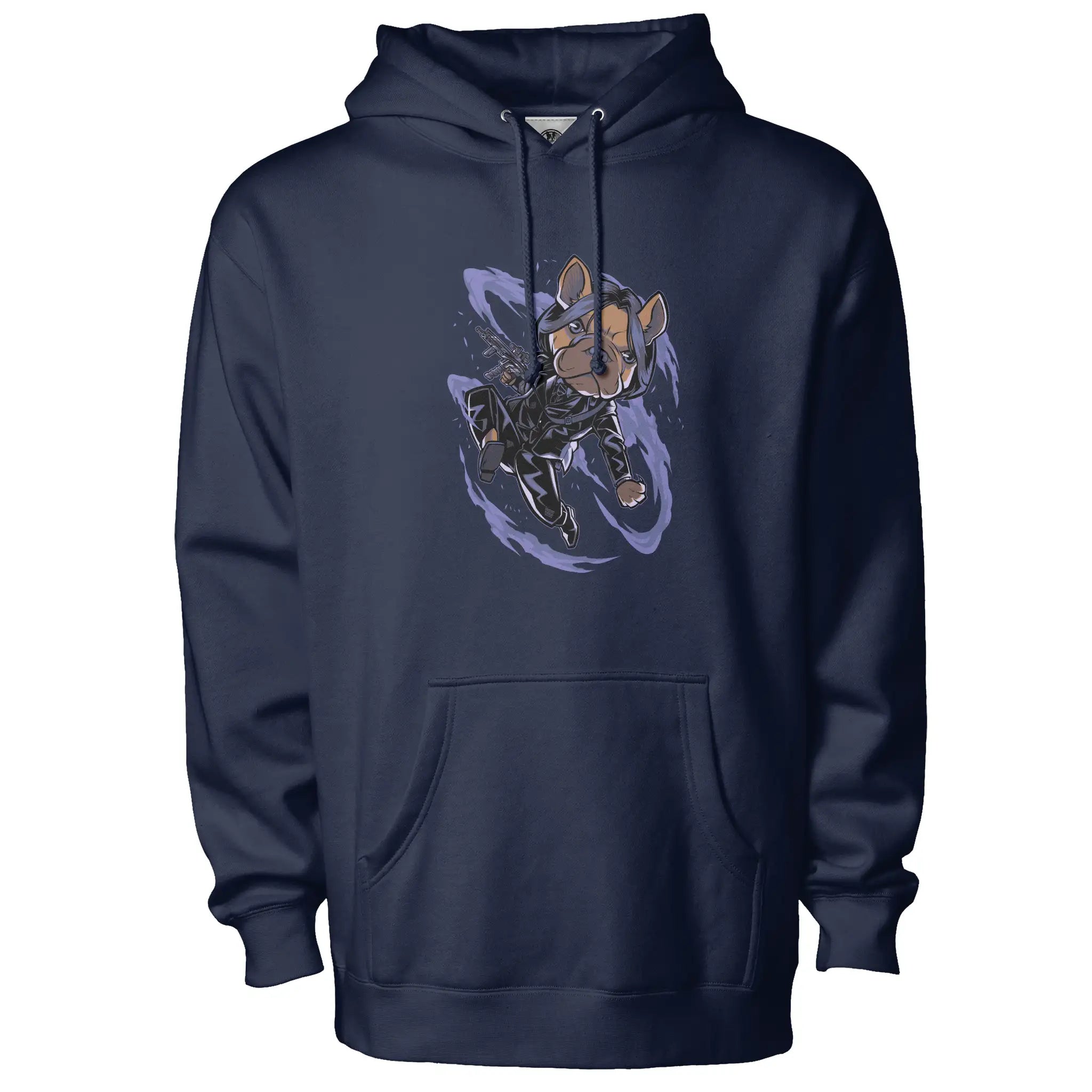 John Wick Frenchie Fleece Pullover Hoodie