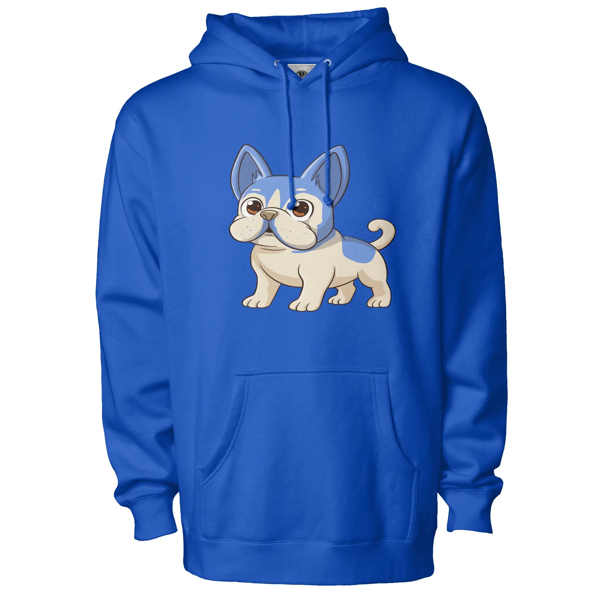 Anime Frenchie Fleece Pullover Hoodie