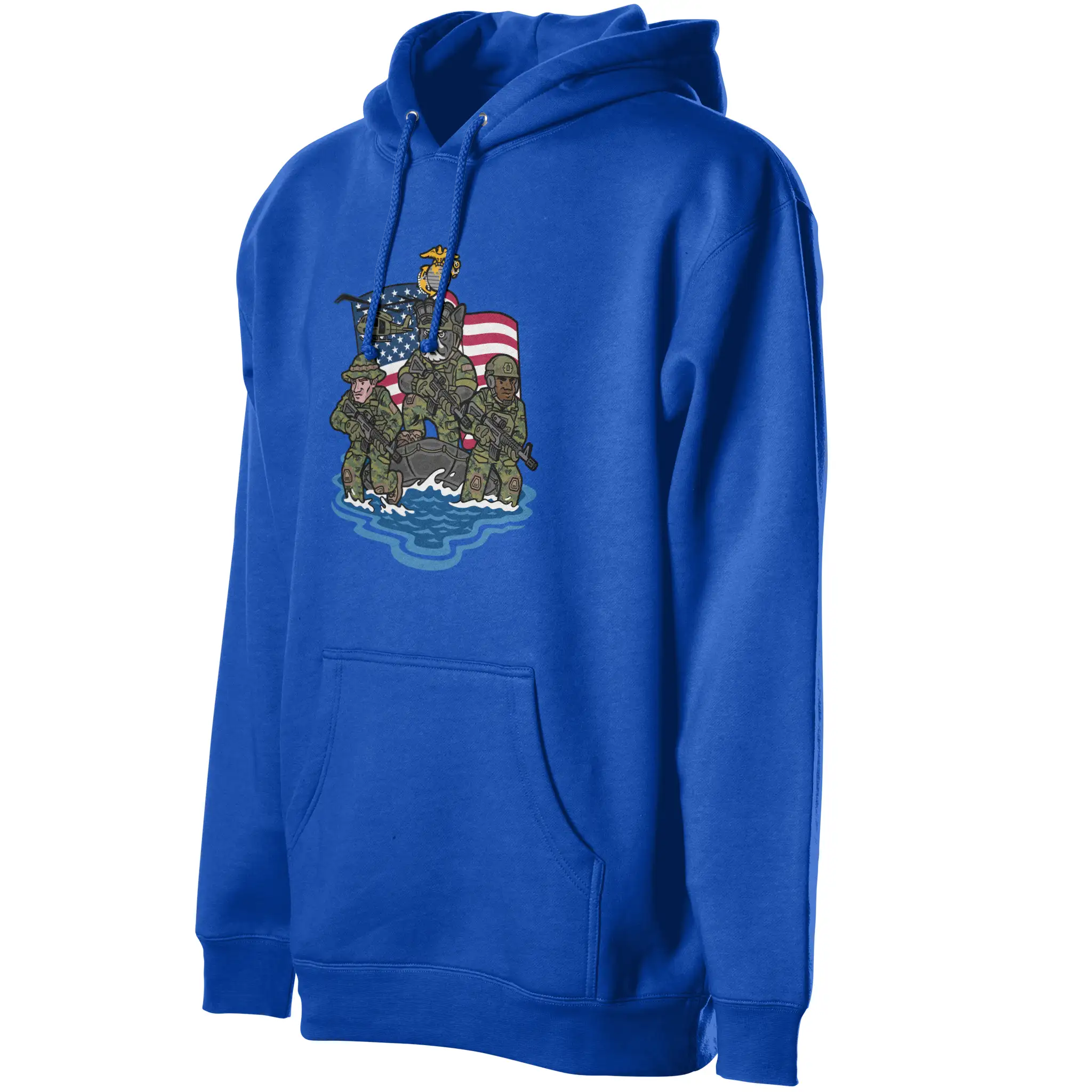 US Marine Corps Frenchie Premium Fleece Pullover Hoodie